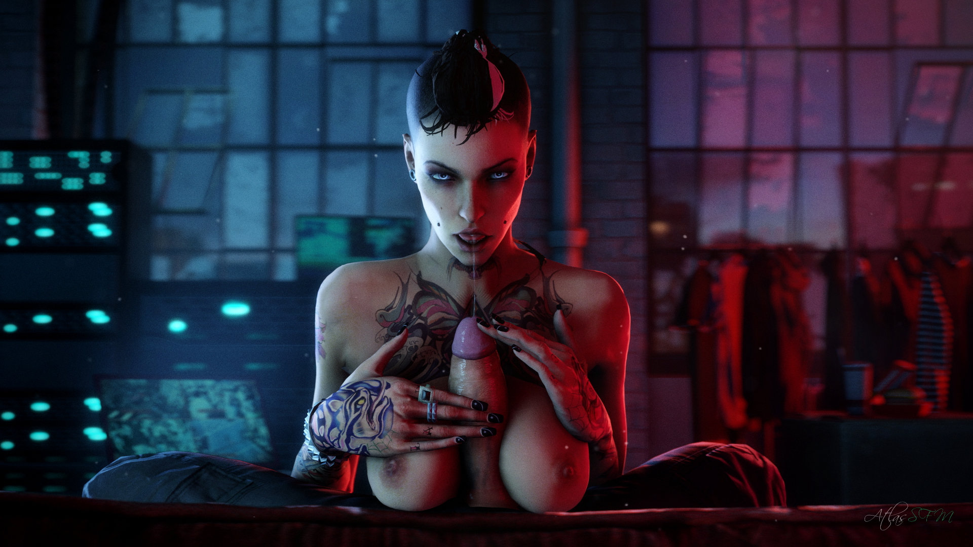 WatchDogs  Enjoy! Clara Lille Watchdogs Nsfw Boobs Big boobs Blowjob Titjob Big Dick Dick Nipples 3d Porn