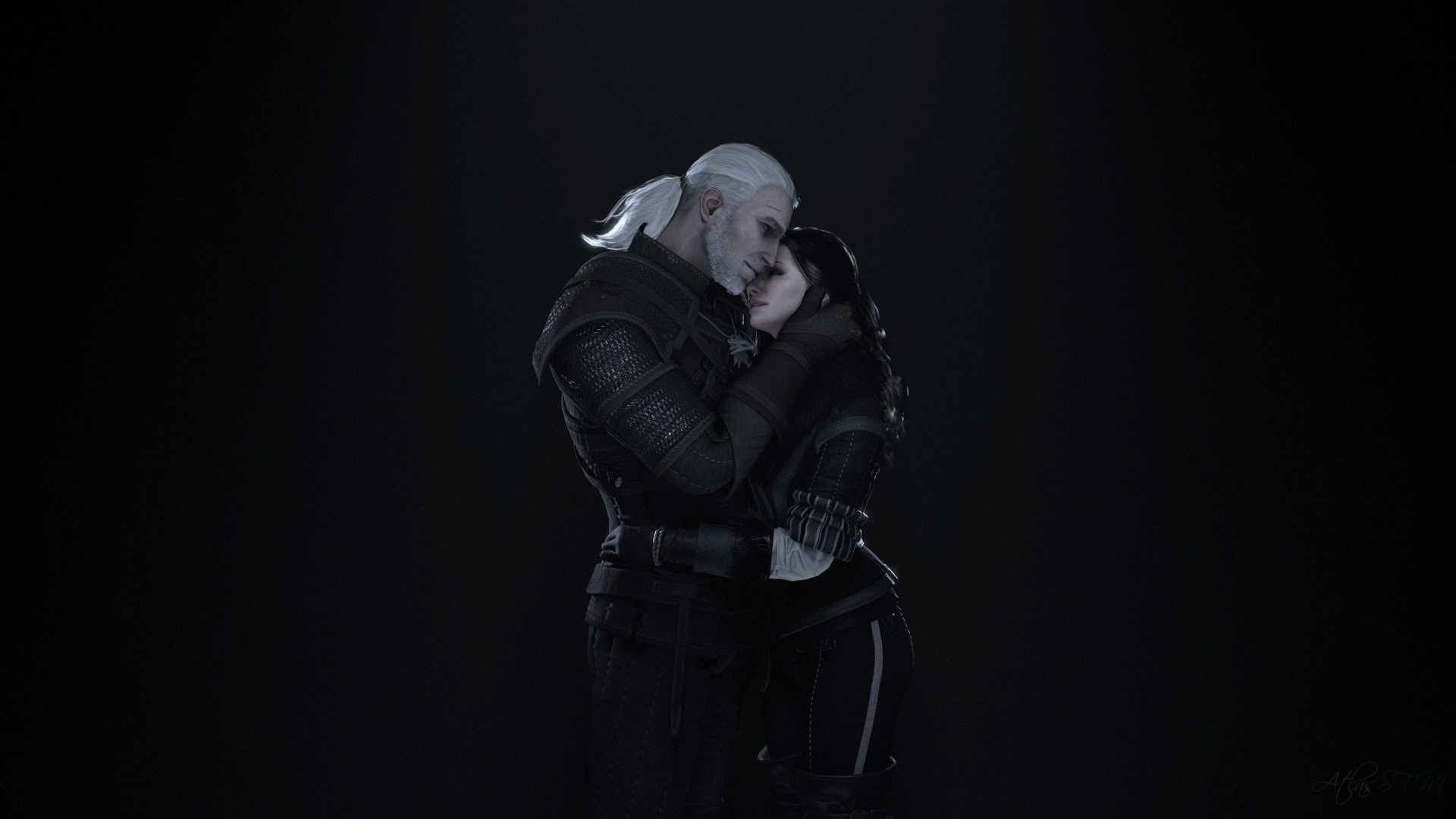 I ll drop a proper poster soon (incidentally also a Witcher one) Yennefer di Vengerberg Geralt of rivia The Witcher Sfw 3d Porn