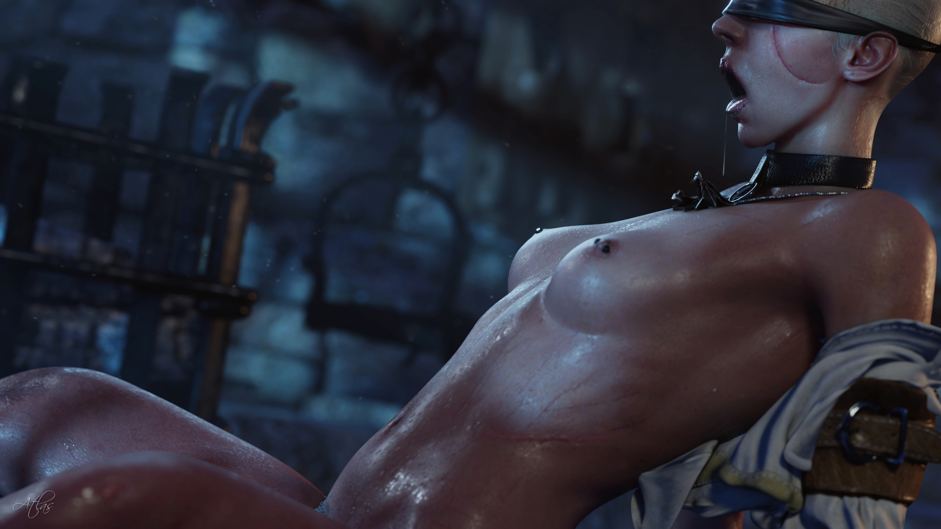 ngl I prefer the right version of the pic Ciri (The Witcher) The Witcher Nsfw Tits Small Tits Nipples Nipple Piercing Naked 3d Porn 2