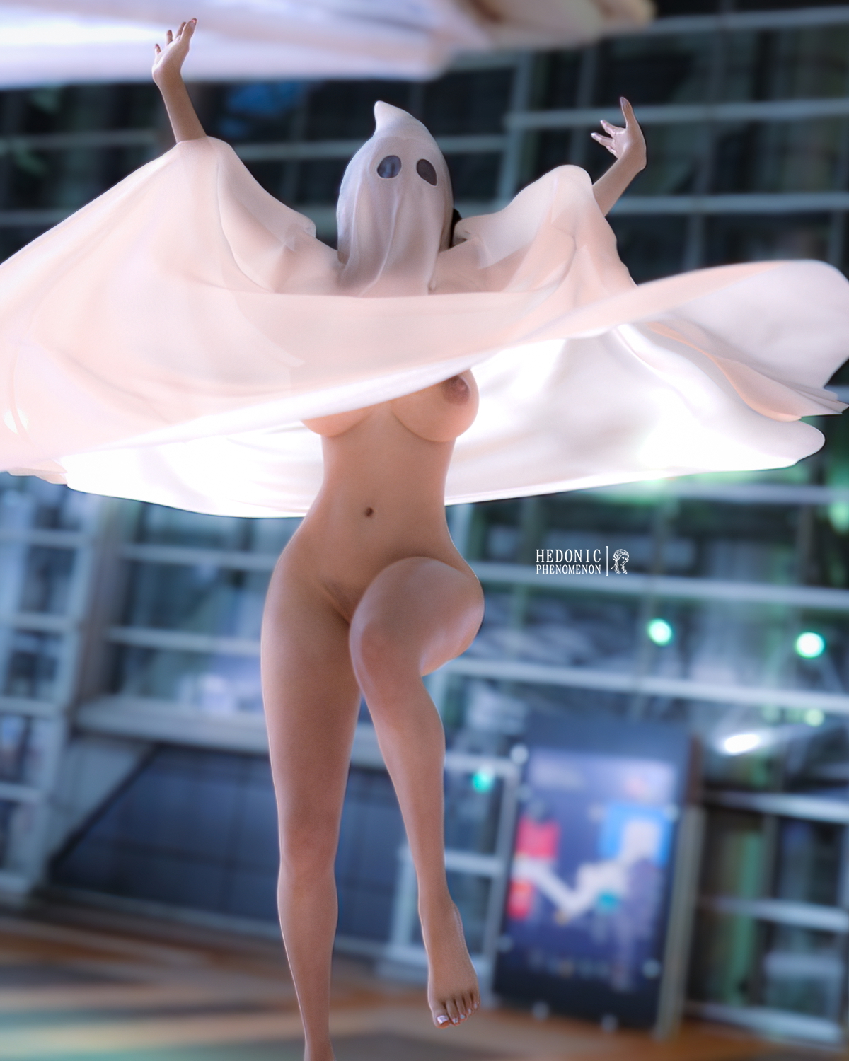 Happy spooktober  3d Girl Sexy Rule34 Naked Brunette Big Tits Big Breasts Big boobs Natural Boobs Nsfw 3d Porn 3dnsfw Big Ass Thick Thighs Bimbo Halloween Ghost
