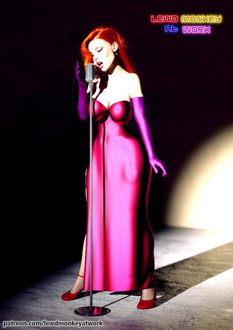 Jessica Rabbit Jessica Rabbit Pinup Sexy Nude Big Tits Big Ass Sex Lesbian Pussy Render