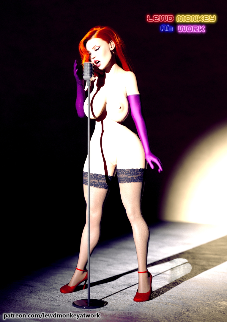 Jessica Rabbit Jessica Rabbit Pinup Sexy Nude Big Tits Big Ass Sex Lesbian Pussy Render 2