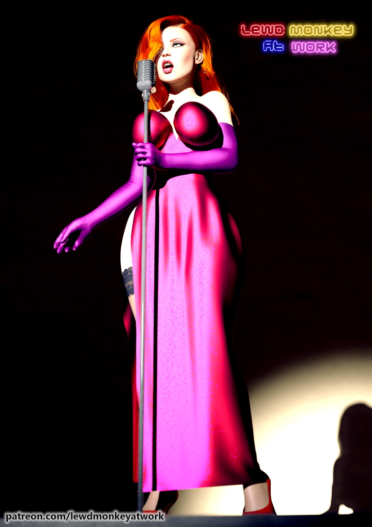 Jessica Rabbit Jessica Rabbit Pinup Sexy Nude Big Tits Big Ass Sex Lesbian Pussy Render 5