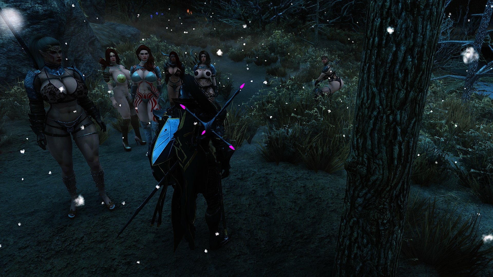Sexy Female Warriors Mods for Skyrim in game view Skyrim Big Tits Big Breasts Boobs Gameplay Game 3d Porn Sexy Abs Muscular Girl Muscles Armor Hot Videogame 2