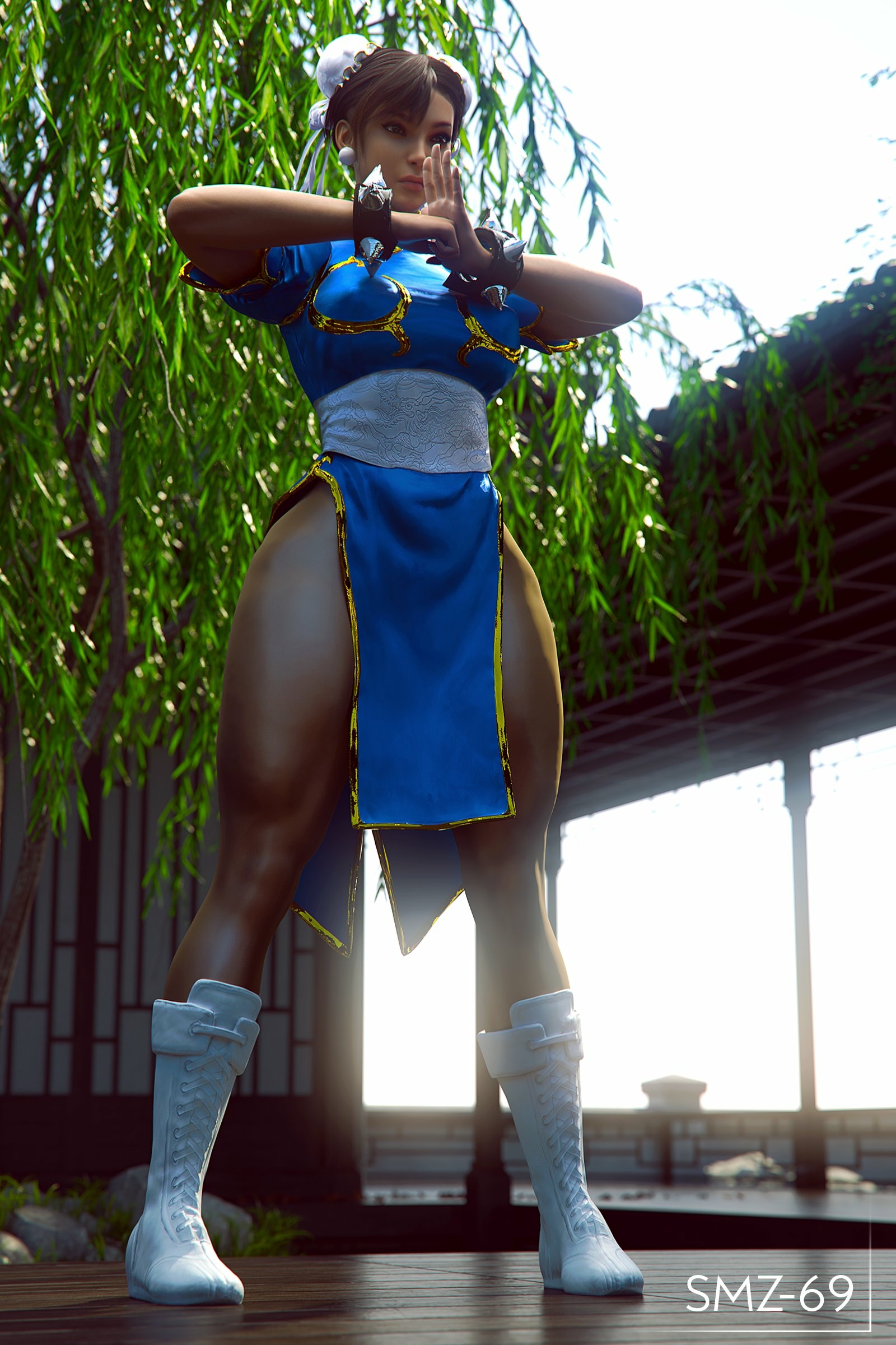 Chun-Li sexy pose Chun Li Street Fighter Sfw Boobs Horny Face Sexy 3d Porn