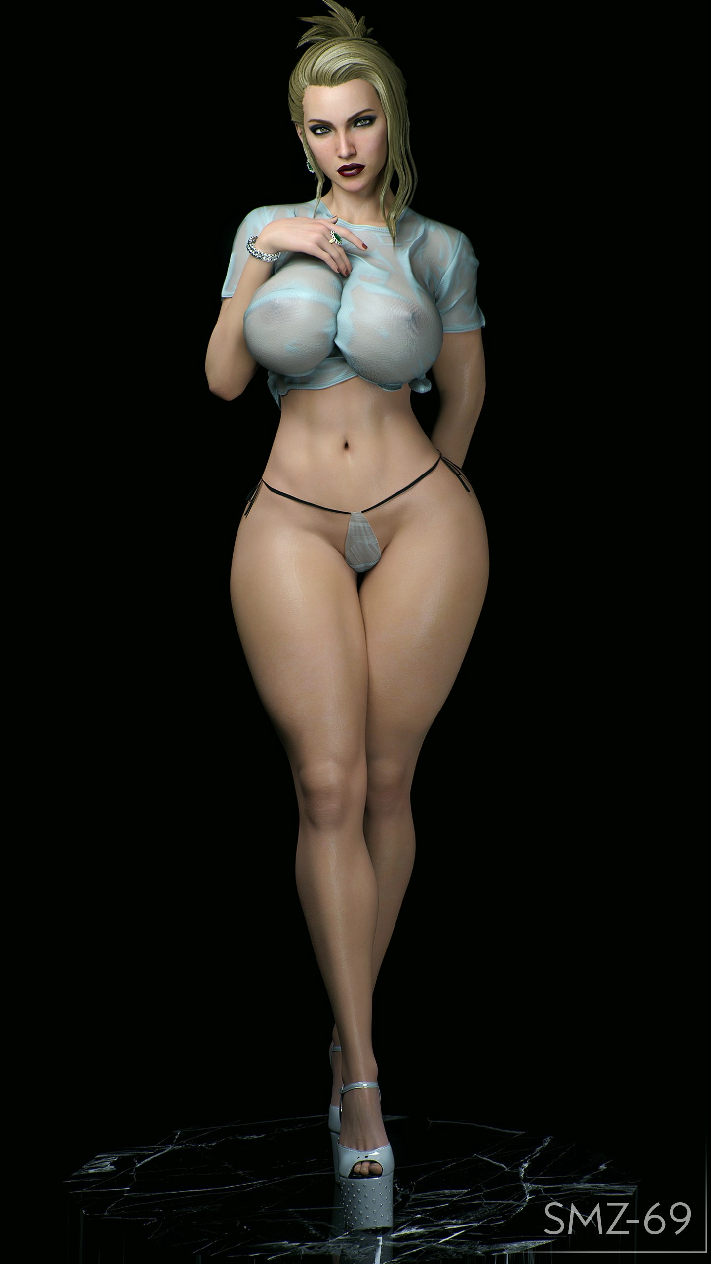 Scarlet   Ya ll wanted a full body pic....here ya go. Scarlet (final Fantasy Vii) Final Fantasy Sfw Naked Boobs Big boobs Horny Face Horny Ass Sexy 3d Porn