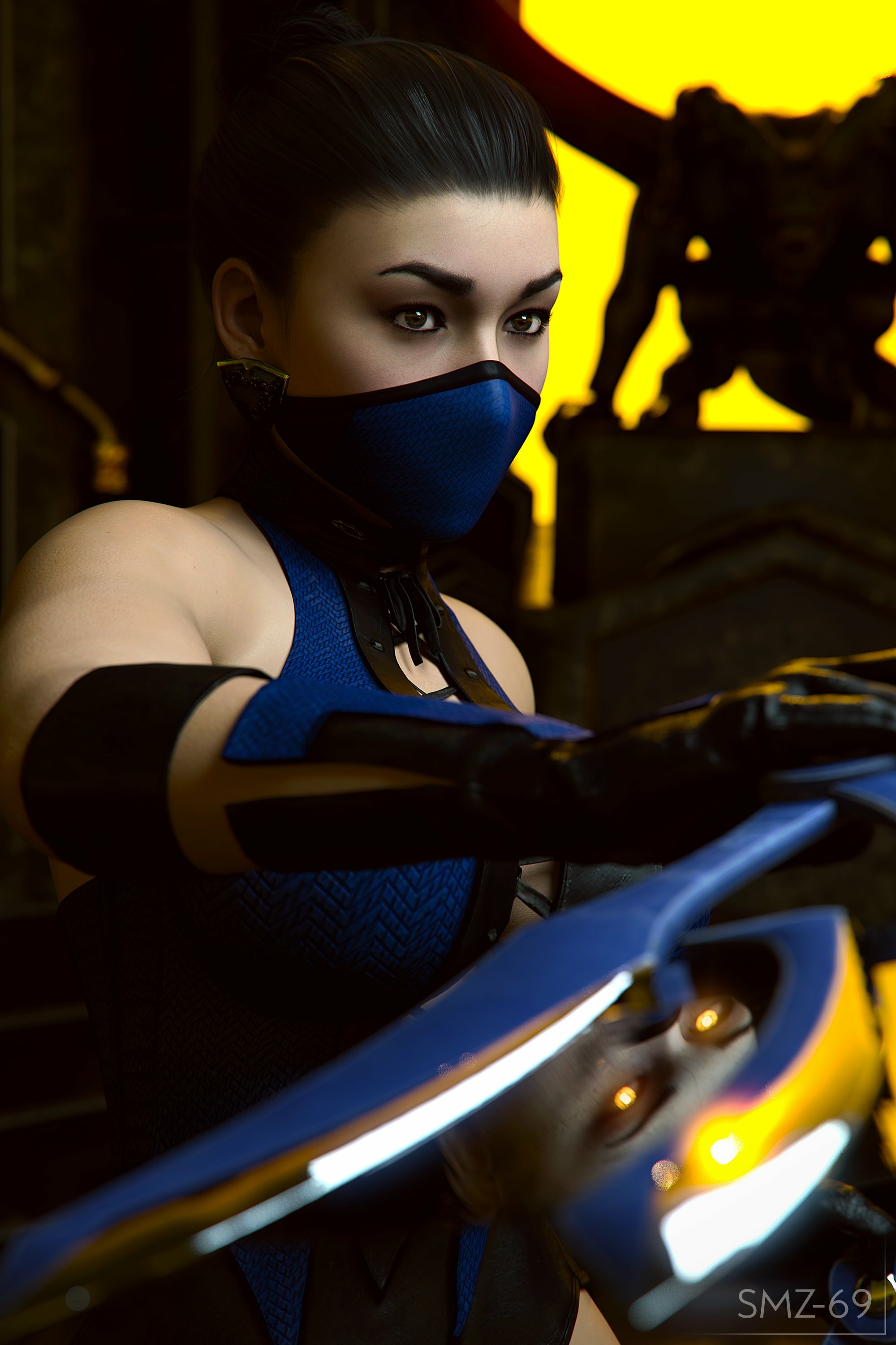 Kitana   First uh Kitana Mortal Kombat Sfw Horny Face Horny Sexy 3d Porn