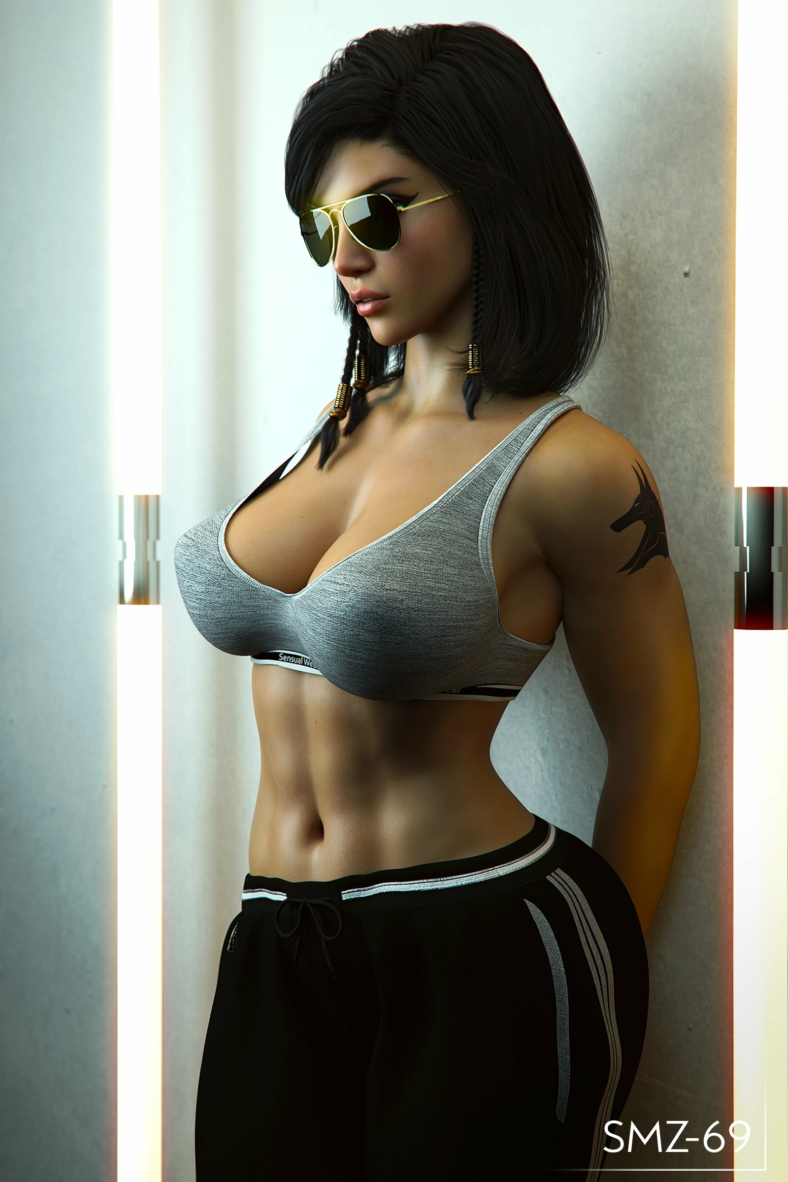 Pharah   Just trying to make her hair  not perfect I know. Pharah Overwatch Horny Boobs Big boobs Horny Face Sexy 3d Porn