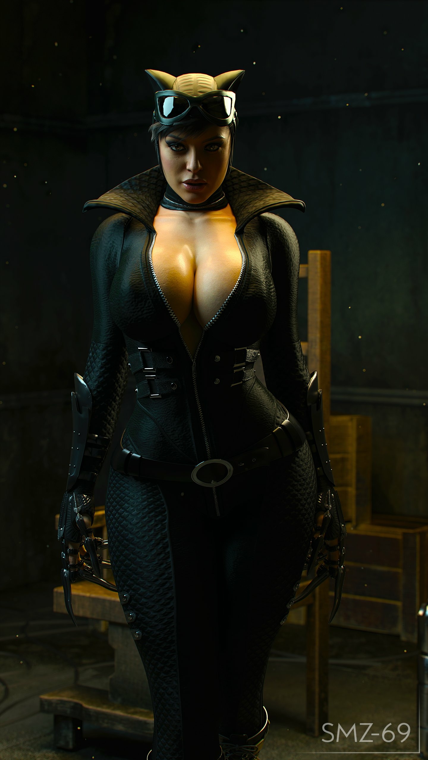 Catwoman Selina Kyle Dc Comics Big boobs Horny Face Horny Big Ass Ass 3d Porn