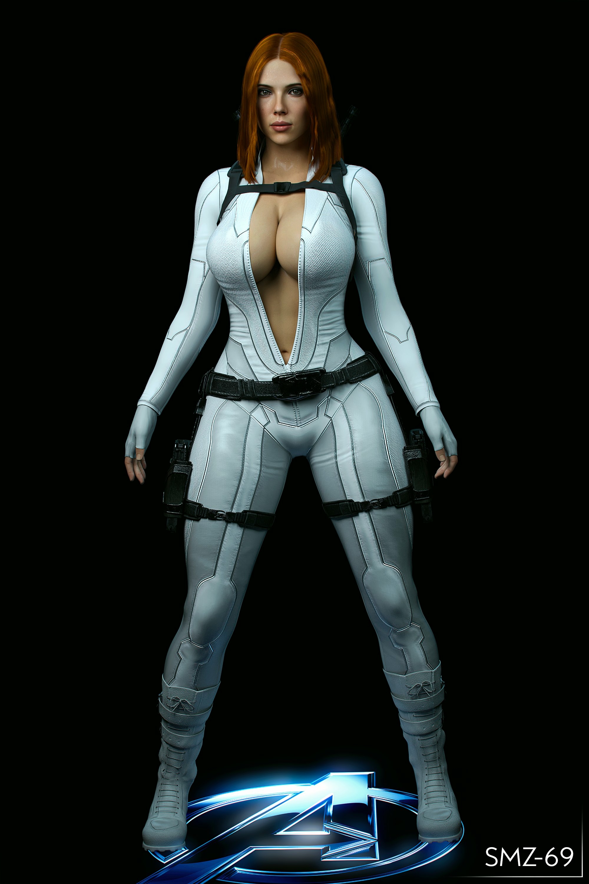 Natasha   Just love the white suit Natasha Romanoff Avengers Sfw Boobs Nipples Big boobs Horny Face Horny Ass 3d Porn