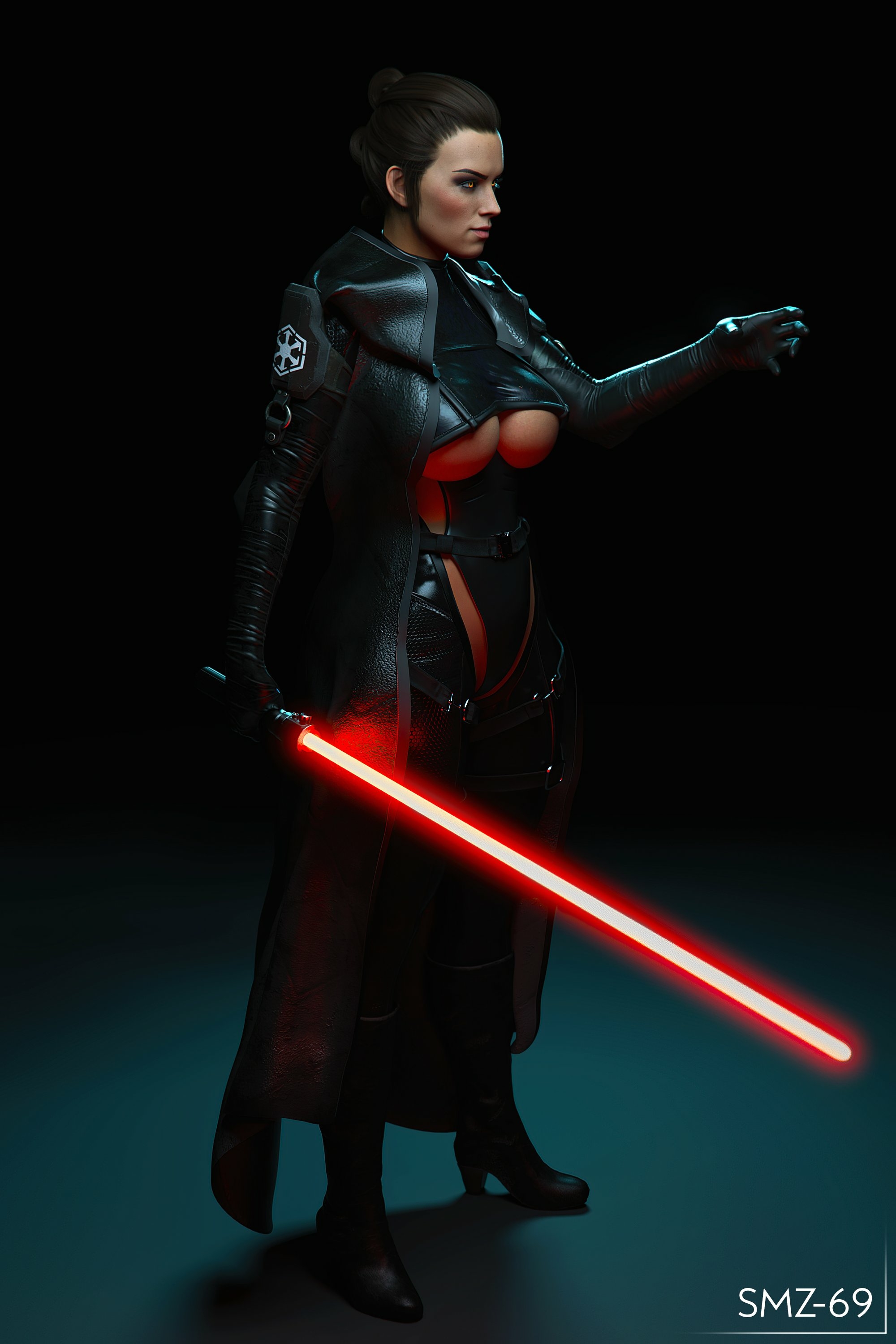 Dark Rey   Something while working on her Rey Starwars Sfw Big Ass Ass Sexy Boobs Big boobs Horny Face 3d Porn