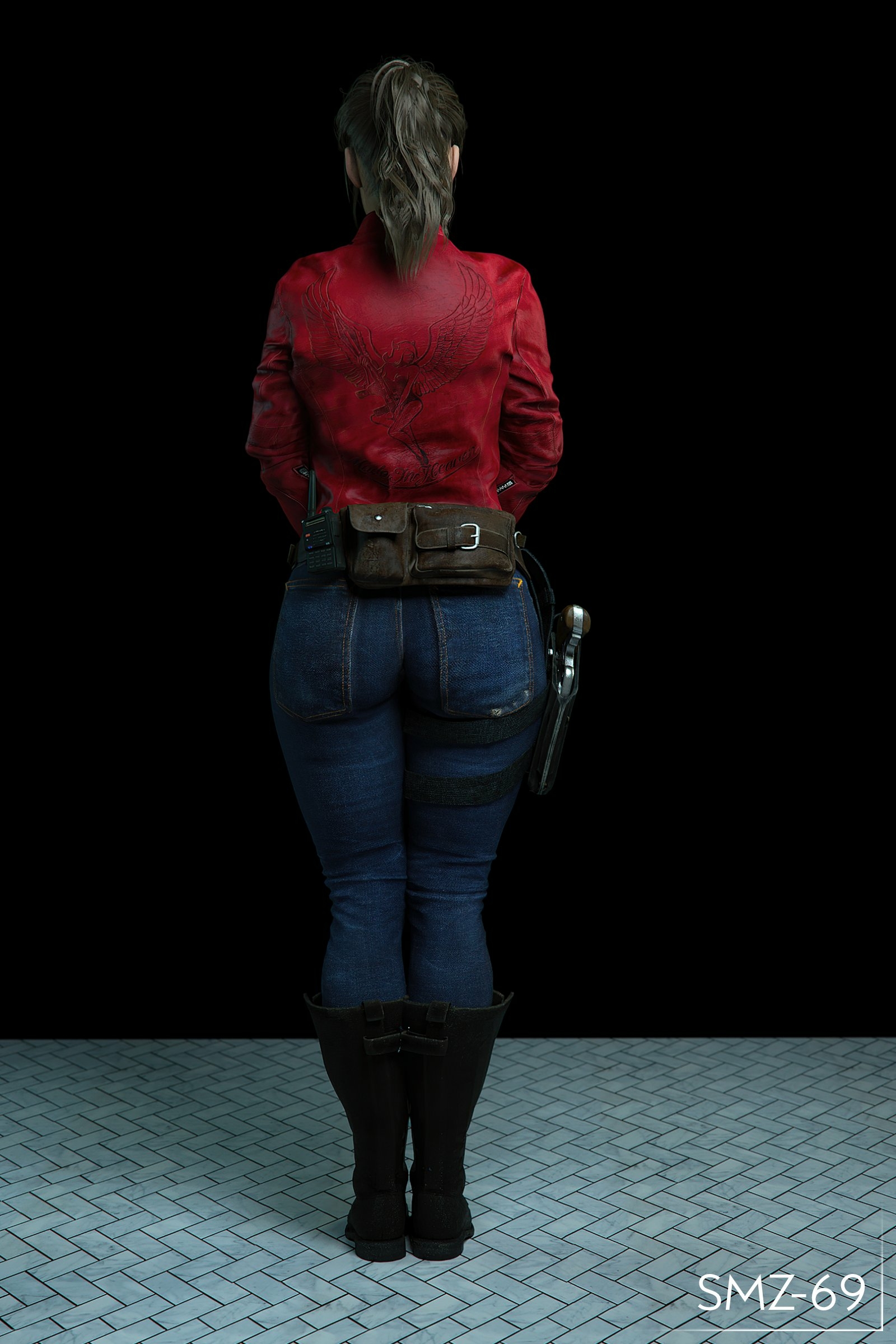 Claire   Made those for a friend  but why not share em Claire Redfield Resident Evil Sfw Big Ass Ass Sexy Boobs Big boobs Horny Face 3d Porn 2