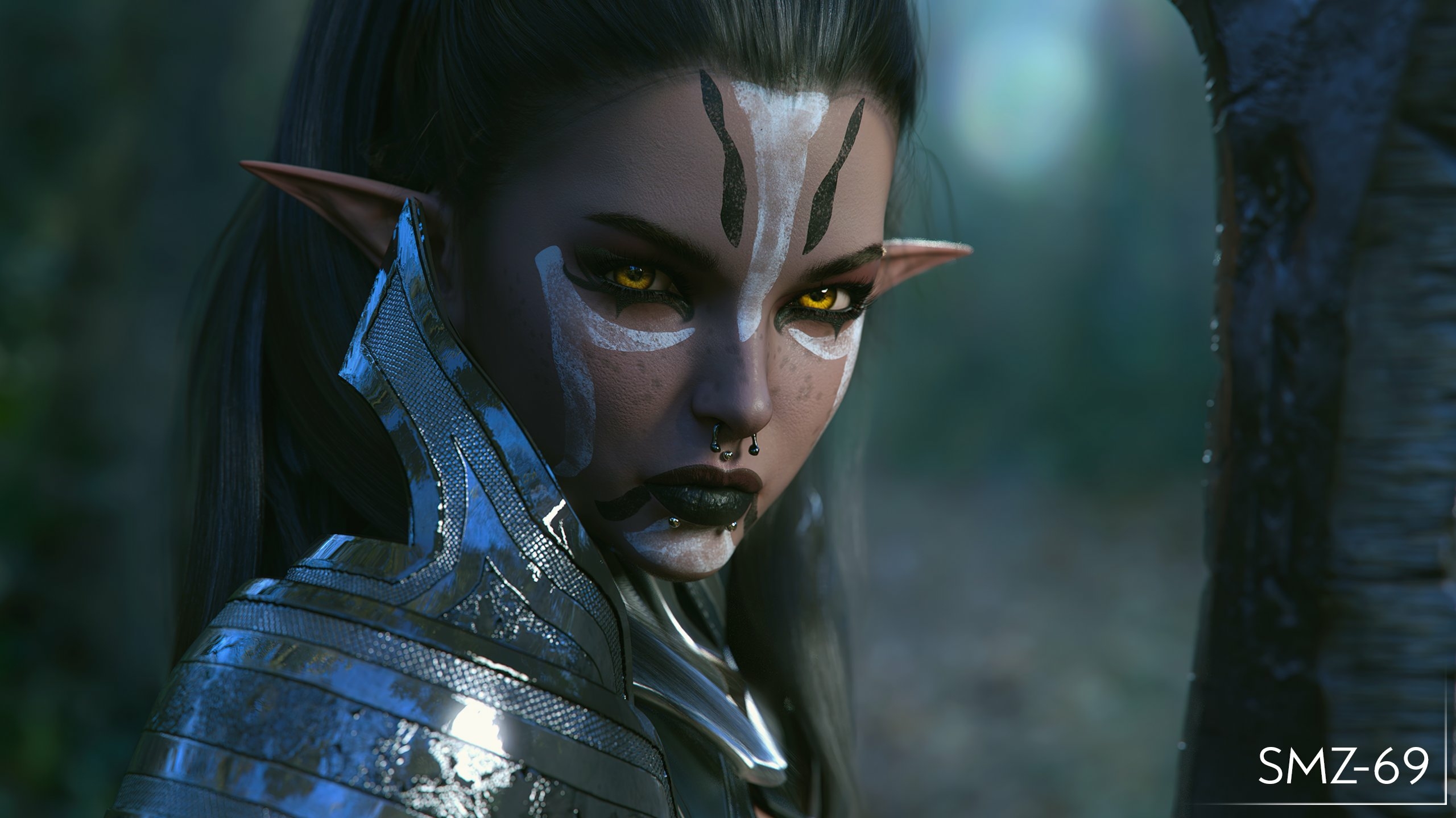 DarkElf   She just wants to play 2  Nsfw Nipples Sexy Horny Face Boobs Big boobs 3d Porn