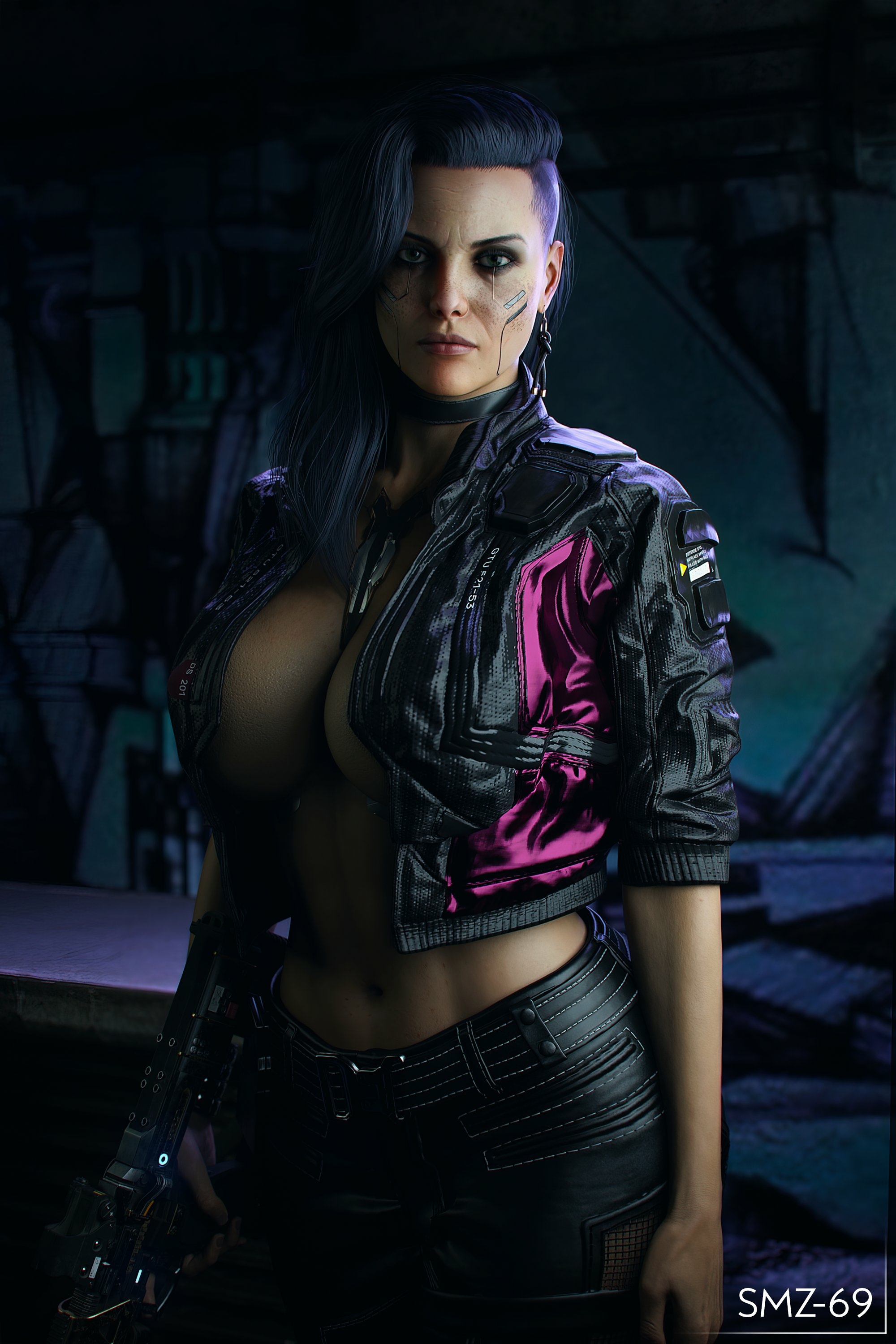 Rogue big tits Rogue Amendiares Cyberpunk2077 Sfw Boobs Ass Sexy Horny Face 3d Porn