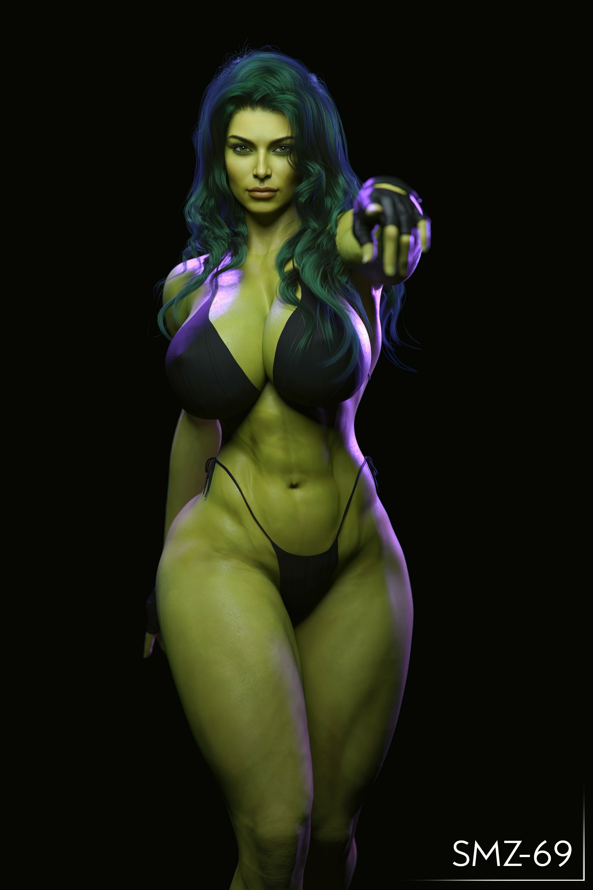 Someone said...  You should use more color   Shehulk Shehulk Series Sfw Boobs Big boobs Sexy 3d Porn