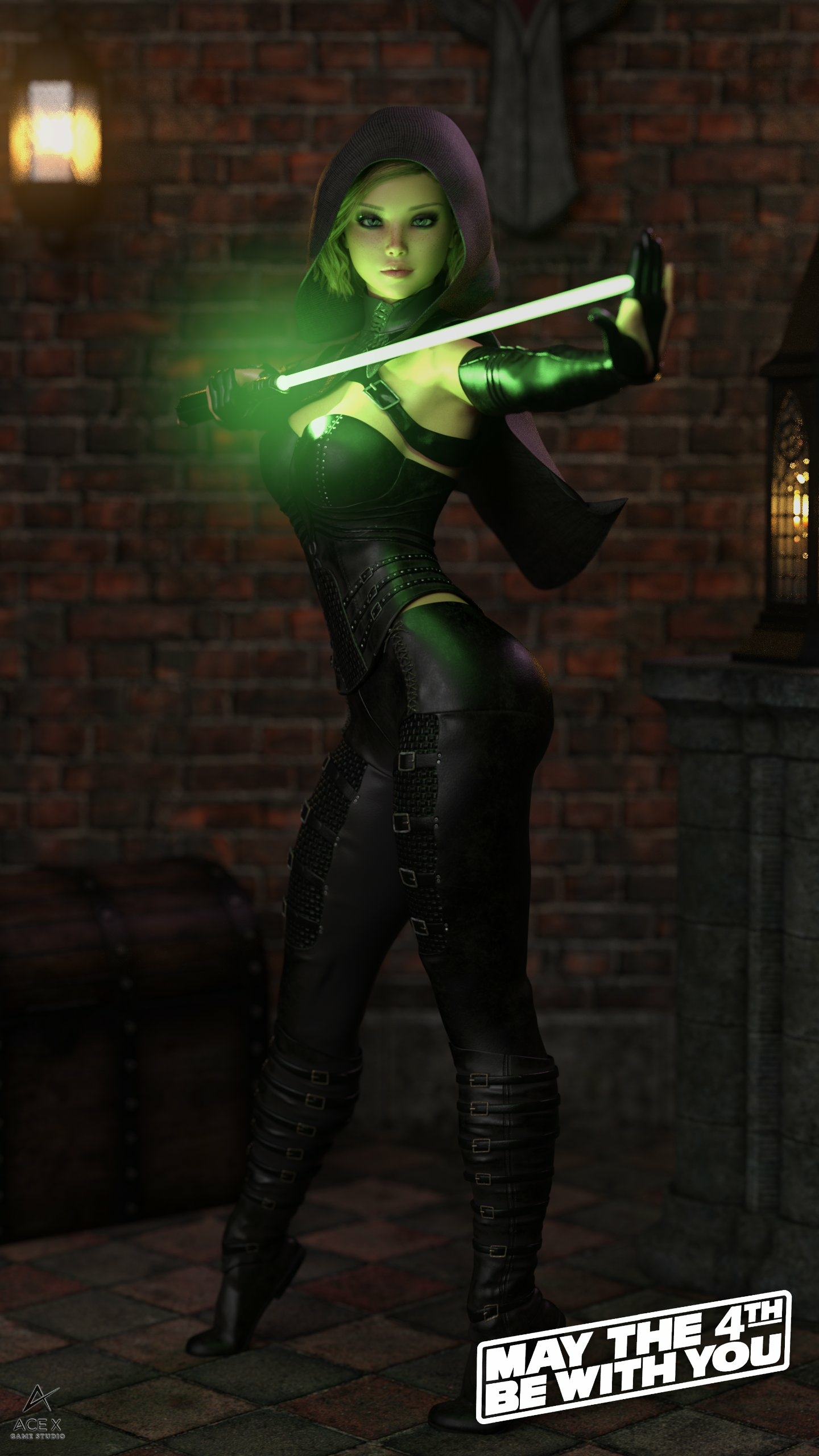 Happy Star Wars Day! Acexgamestudio Sfw Lingerie Bikini Horny Face Horny Boobs Big boobs 3d Porn 2