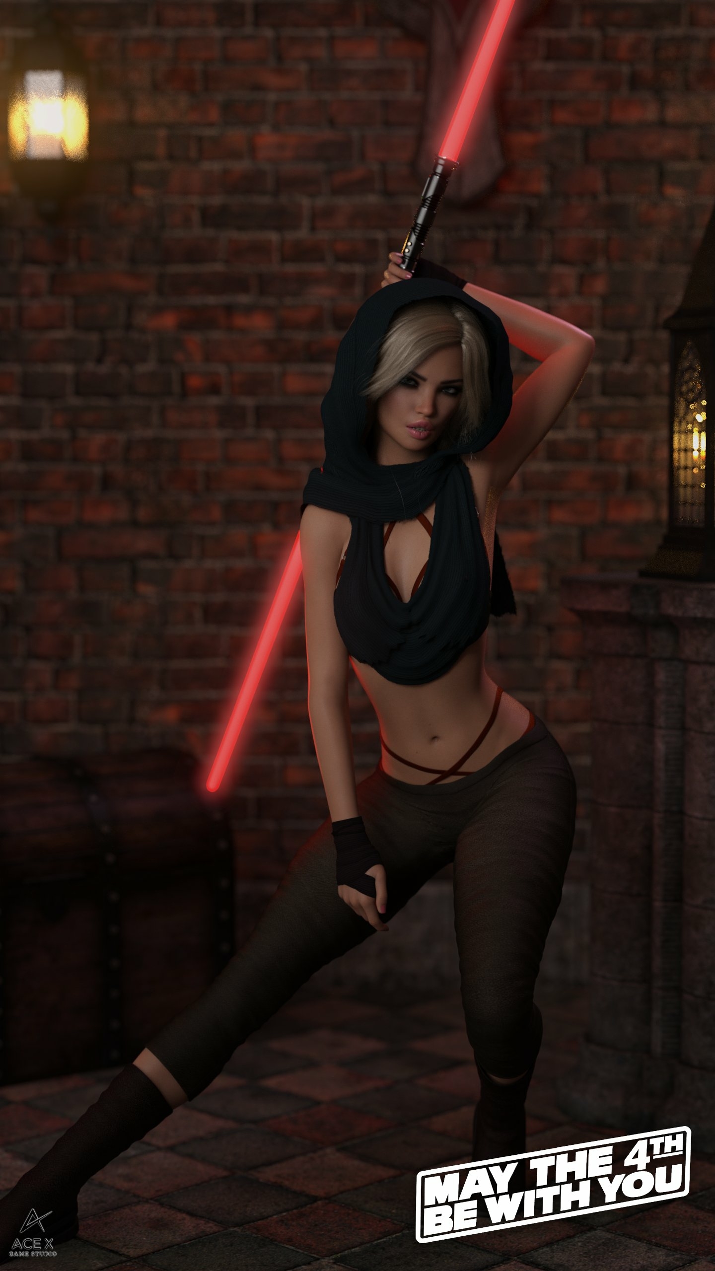 Happy Star Wars Day! Acexgamestudio Sfw Lingerie Bikini Horny Face Horny Boobs Big boobs 3d Porn 4