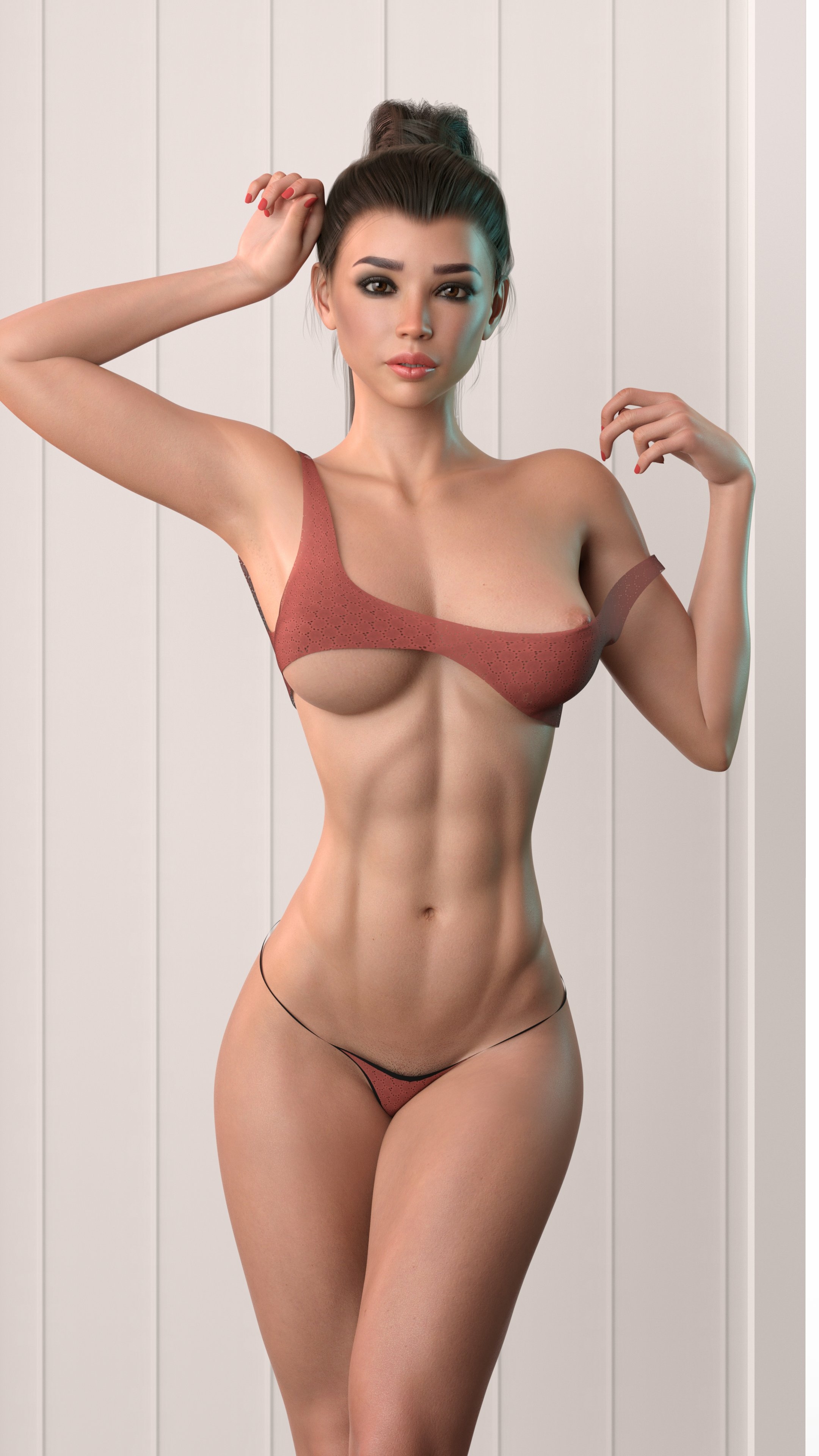 Custom Clothes I made for Val... Still learning how to make them better! Acexgamestudio Nsfw Sfw Lingerie Boobs Big boobs Nipples Big Tits Horny 3d Porn