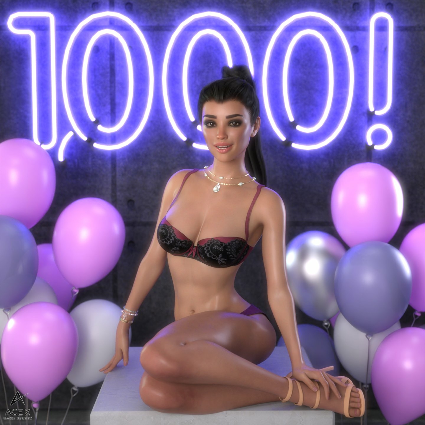 A couple more  Thank You!  renders.. Acexgamestudio Nsfw Bikini Lingerie Sfw Naked Sexy Natural Boobs Boobs Big boobs Horny 3d Porn