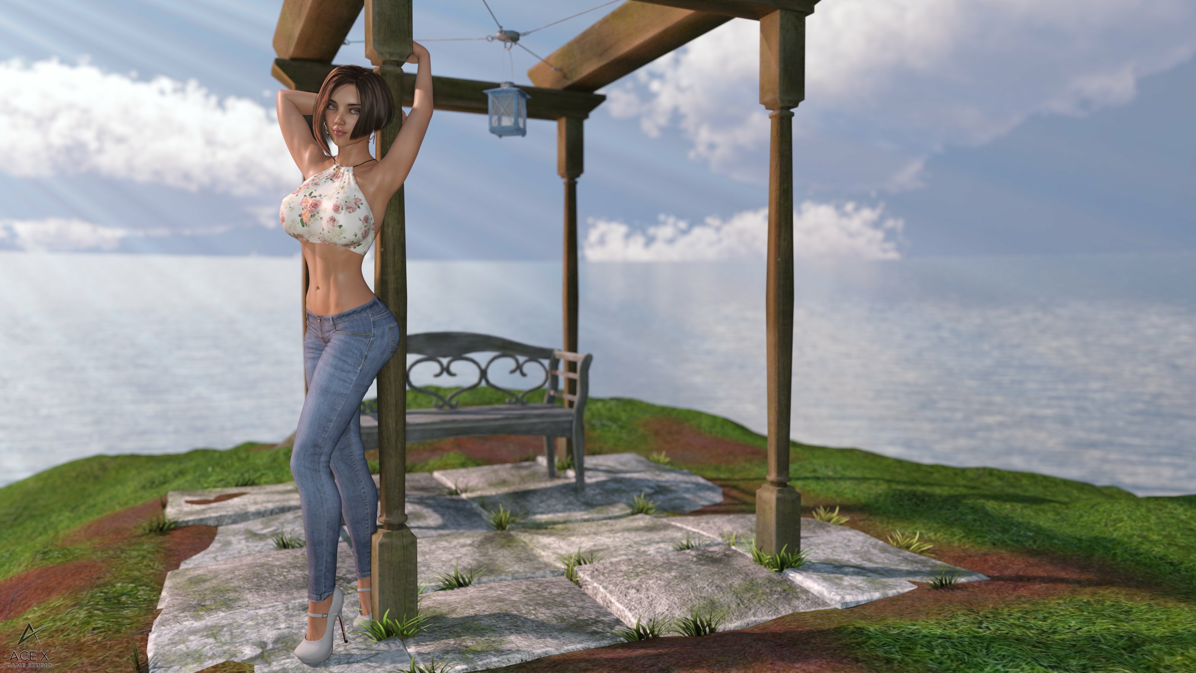Some Piper Wallpapers! Acexgamestudio Nipples Nsfw Bikini Lingerie Sfw Naked Sexy Natural Boobs Boobs Big boobs Horny 3d Porn