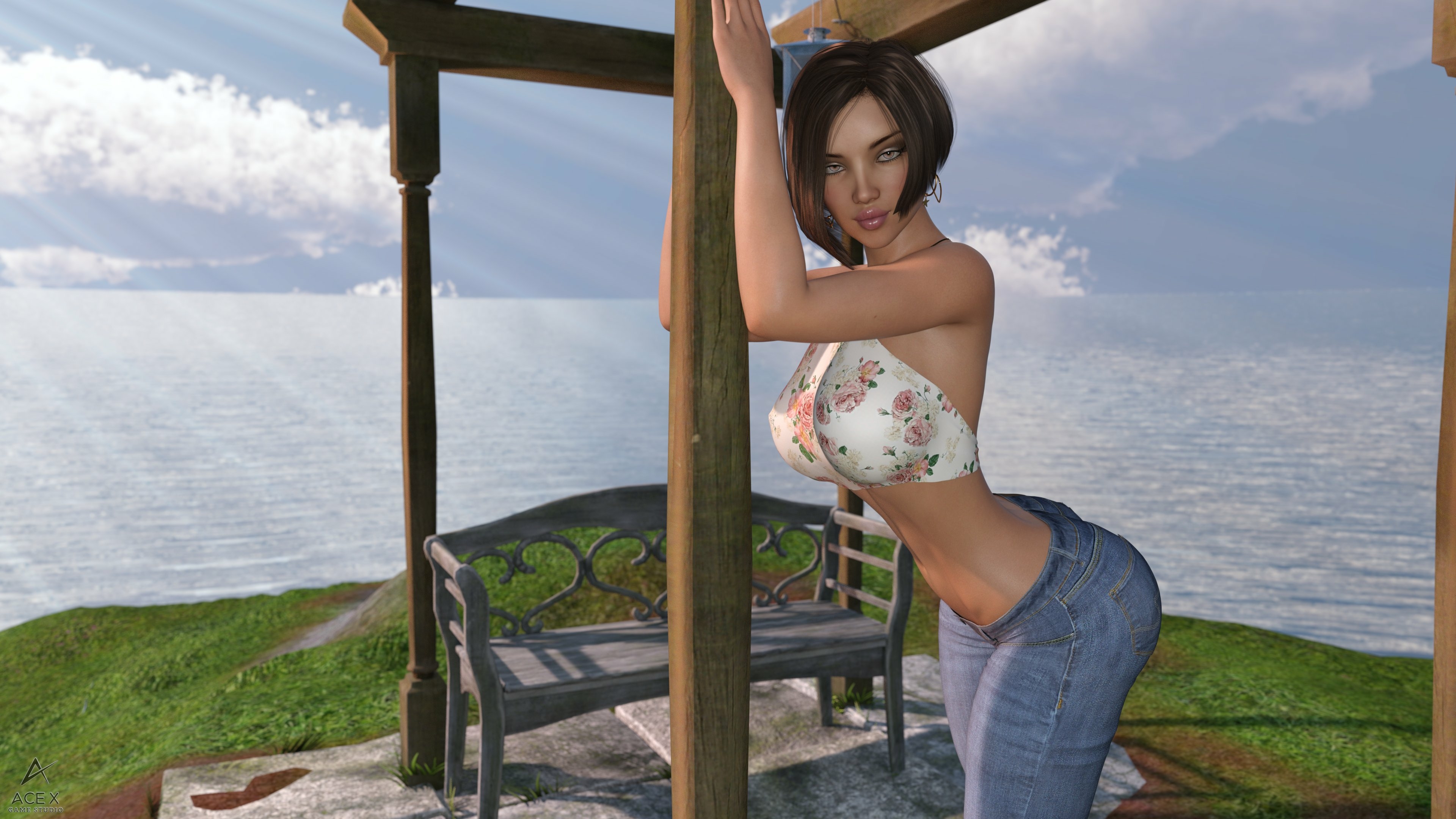 Some Piper Wallpapers! Acexgamestudio Nipples Nsfw Bikini Lingerie Sfw Naked Sexy Natural Boobs Boobs Big boobs Horny 3d Porn 2