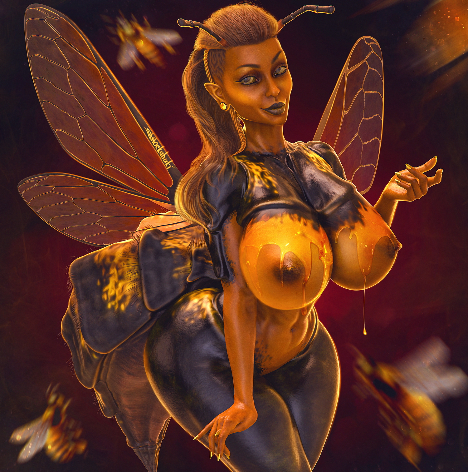 BEEGIRL HONEYTITS COMMISSION Beegirl Honeytits Boobs