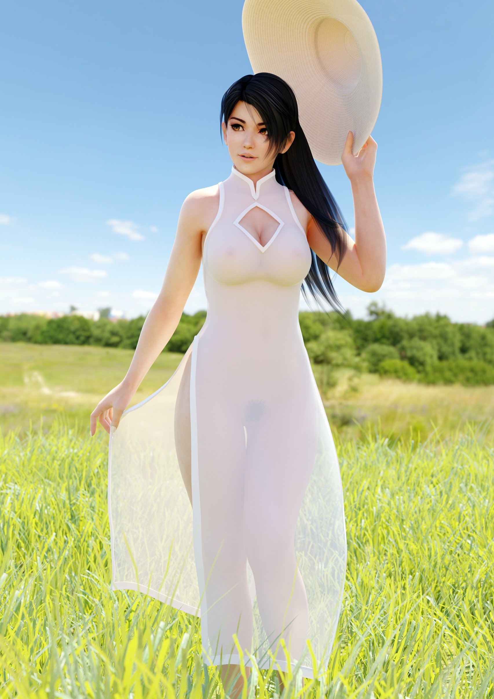 Just a summer walk in the meadow  -) Momiji Dead Or Alive Ass Boobs Big boobs Sexy Horny Face Horny 3d Porn