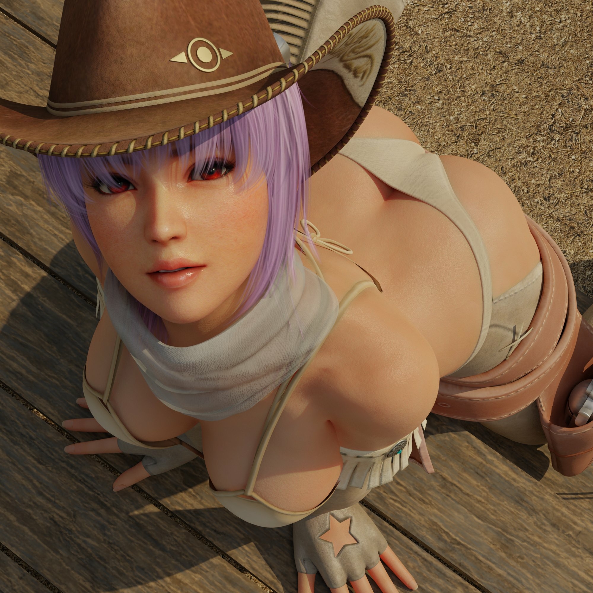 ayane cowboy Ayane Dead Or Alive Ass Pink Nipples Boobs Natural Boobs Horny Face Horny Sexy Doggy Style 3d Porn Sfw
