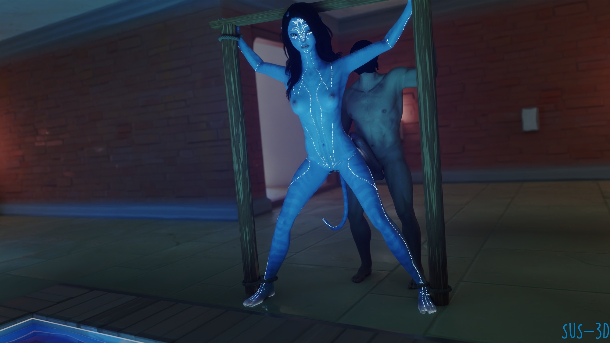 Neytiri Bondage Sex from Avatar 3D Porn  
