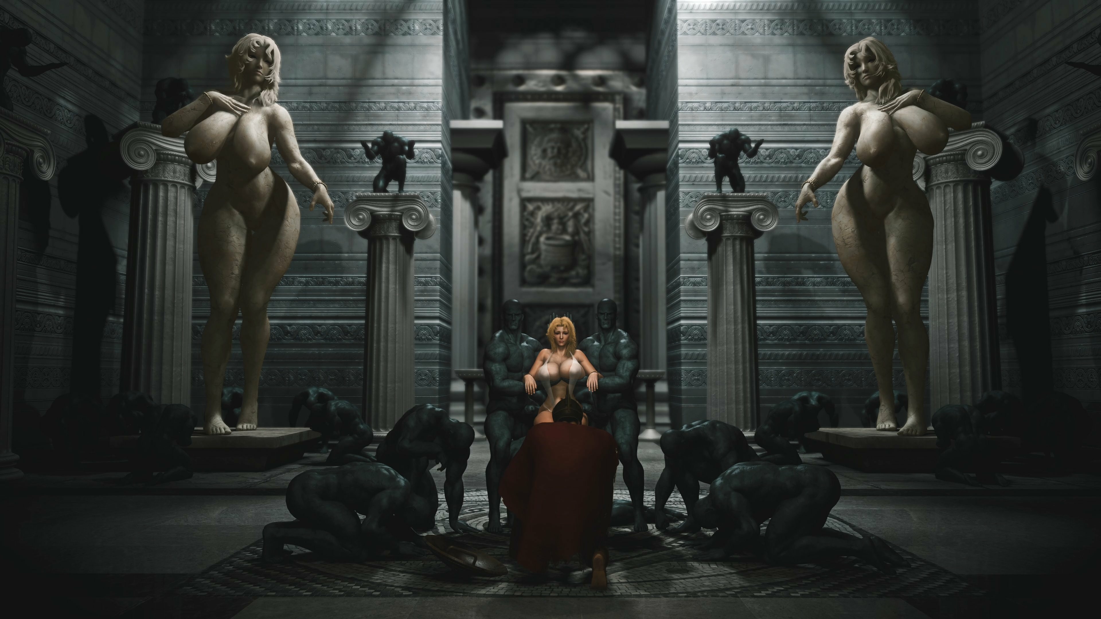 Reject the false idols  abandon your blasphemous beliefs - embrace the booba Aphrodite Ragnarok Nipples Naked Fully Naked Boobs Big boobs Big Tits Tits Sexy Horny Hot 3d Porn