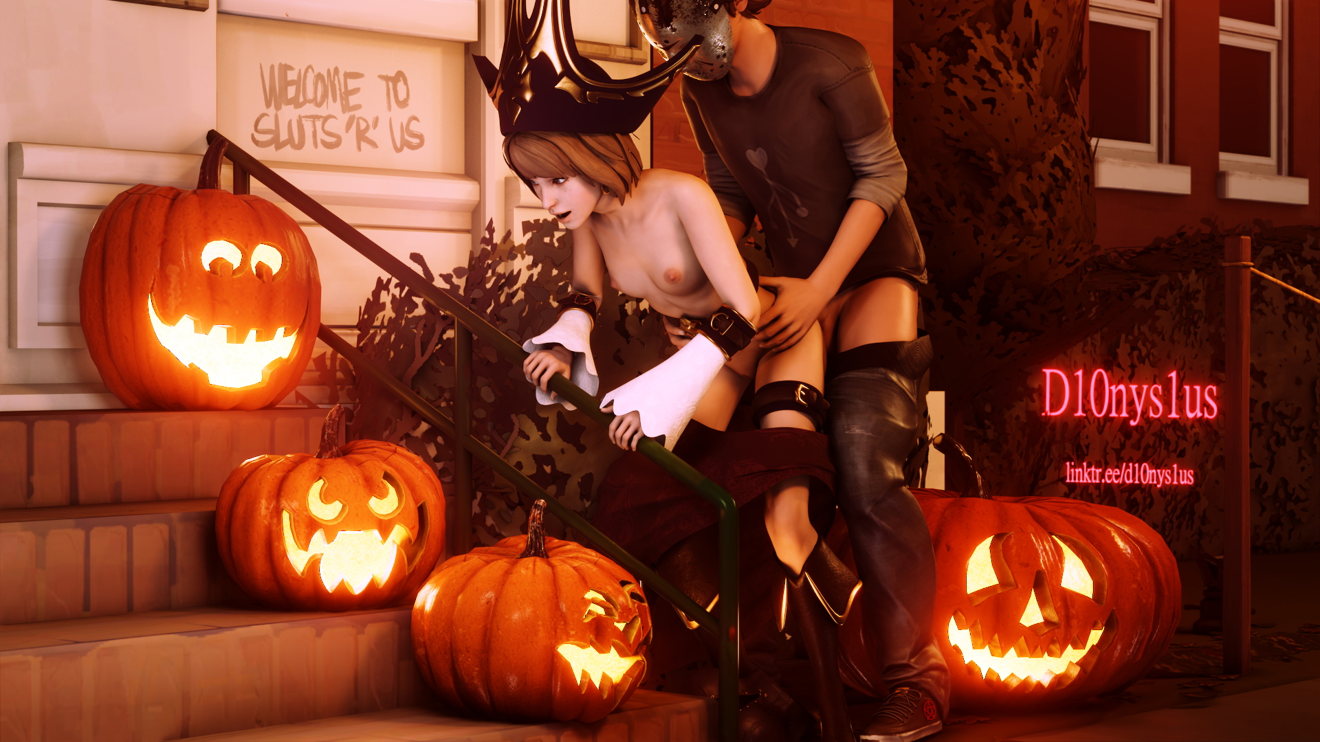 Model Credits: 

Max by: 
isj819 
 
Warren by: 
thekoomer 
 
Halloween Props by: 
AleskaArt 

Miss Fortune Outfit by: 
tyviania 

Jason Mask from: 
ibooperfooper 

Prescott Dormitory: 
UberMachineWork