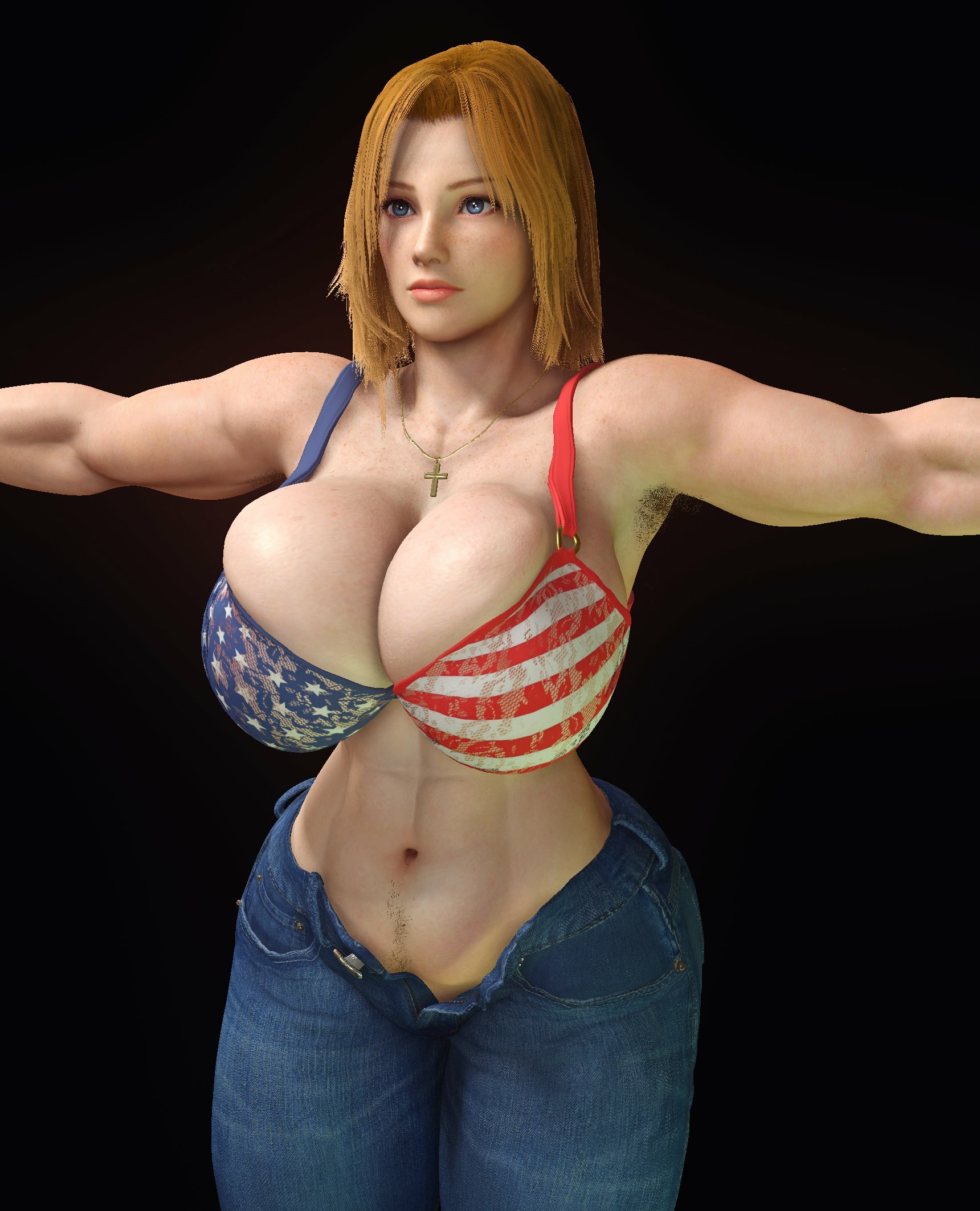 Hmmm  which outfit to go with next... Tina Armstrong Dead Or Alive Boobs Big boobs Naked Sexy Horny Face 3d Porn