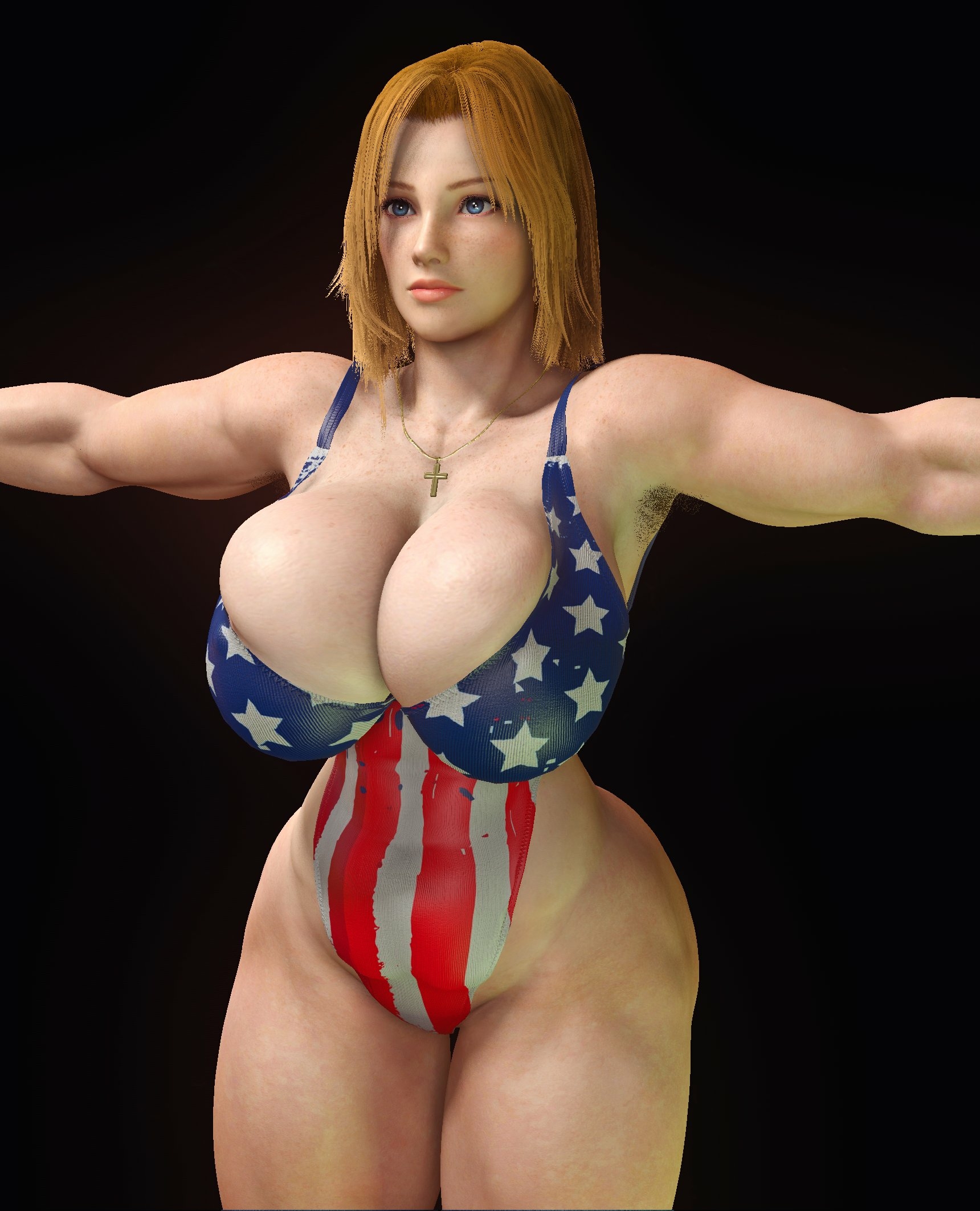 Hmmm  which outfit to go with next... Tina Armstrong Dead Or Alive Boobs Big boobs Naked Sexy Horny Face 3d Porn 2