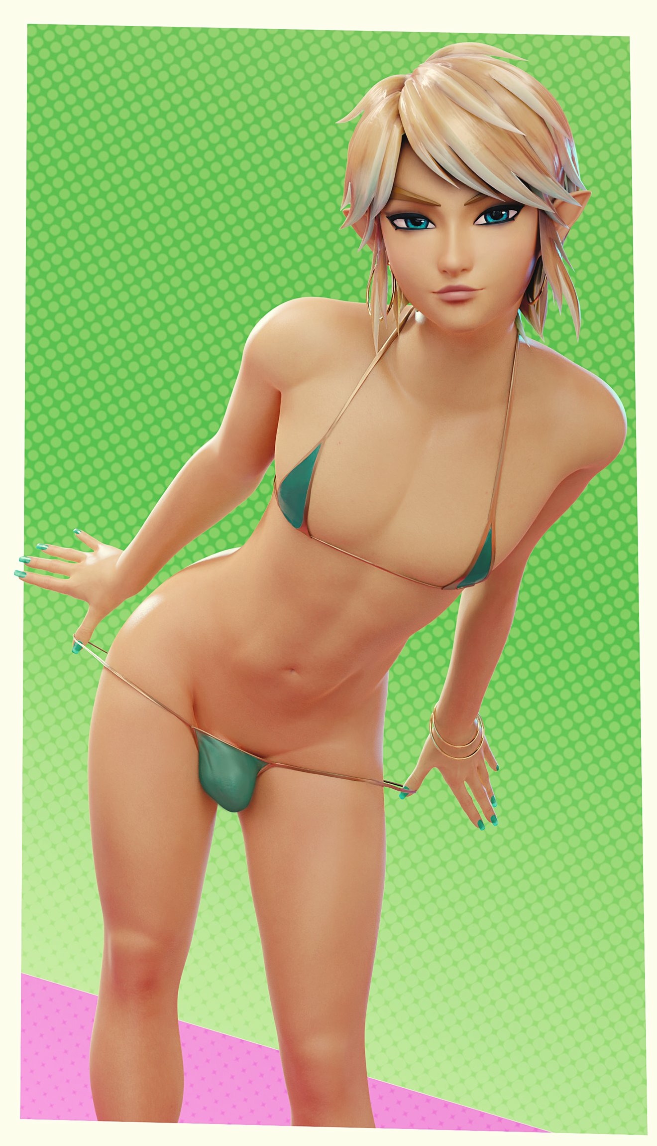link in lingerie Link Legend Of Zelda Lingerie Sexy Horny Face 3d Porn