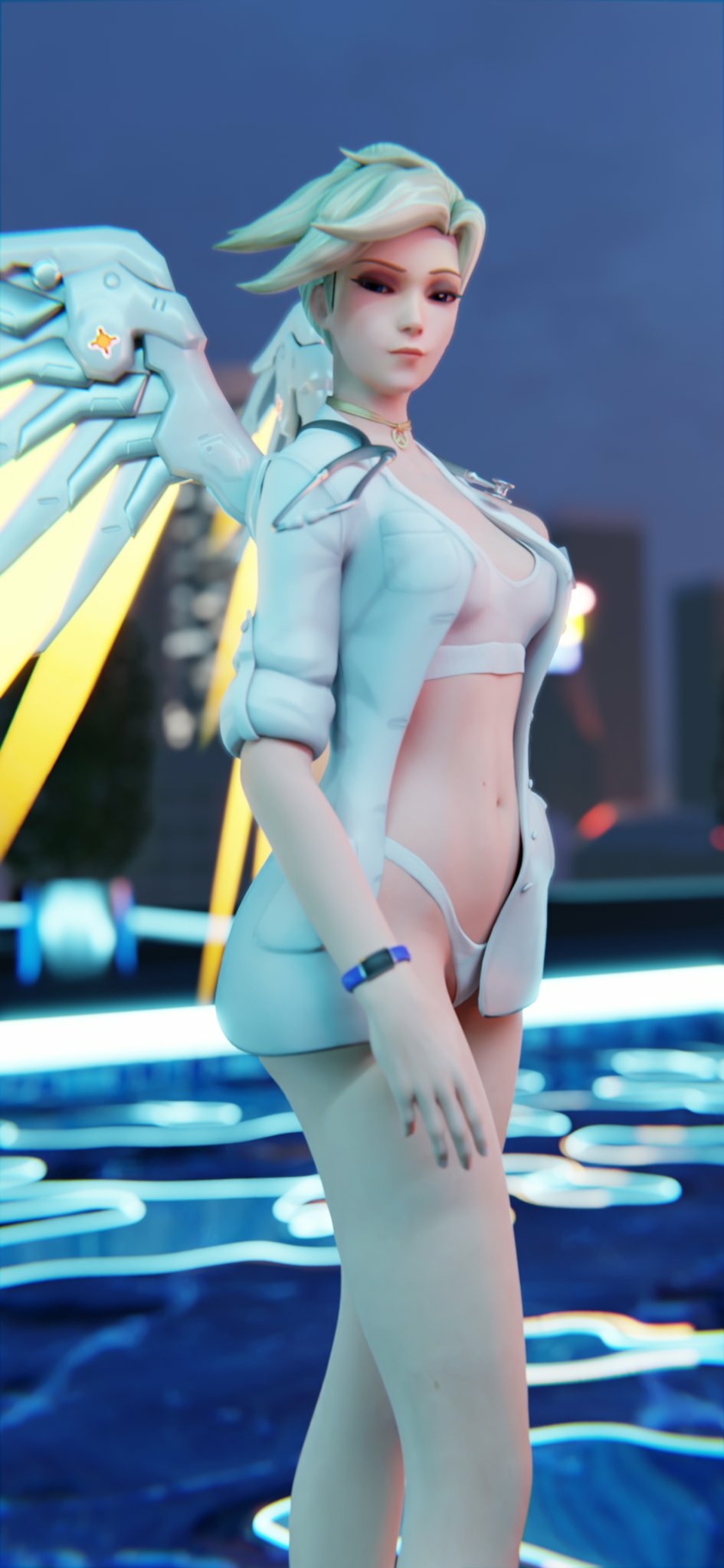 quite windy up here Mercy Overwatch Ass Sexy Horny Face 3d Porn