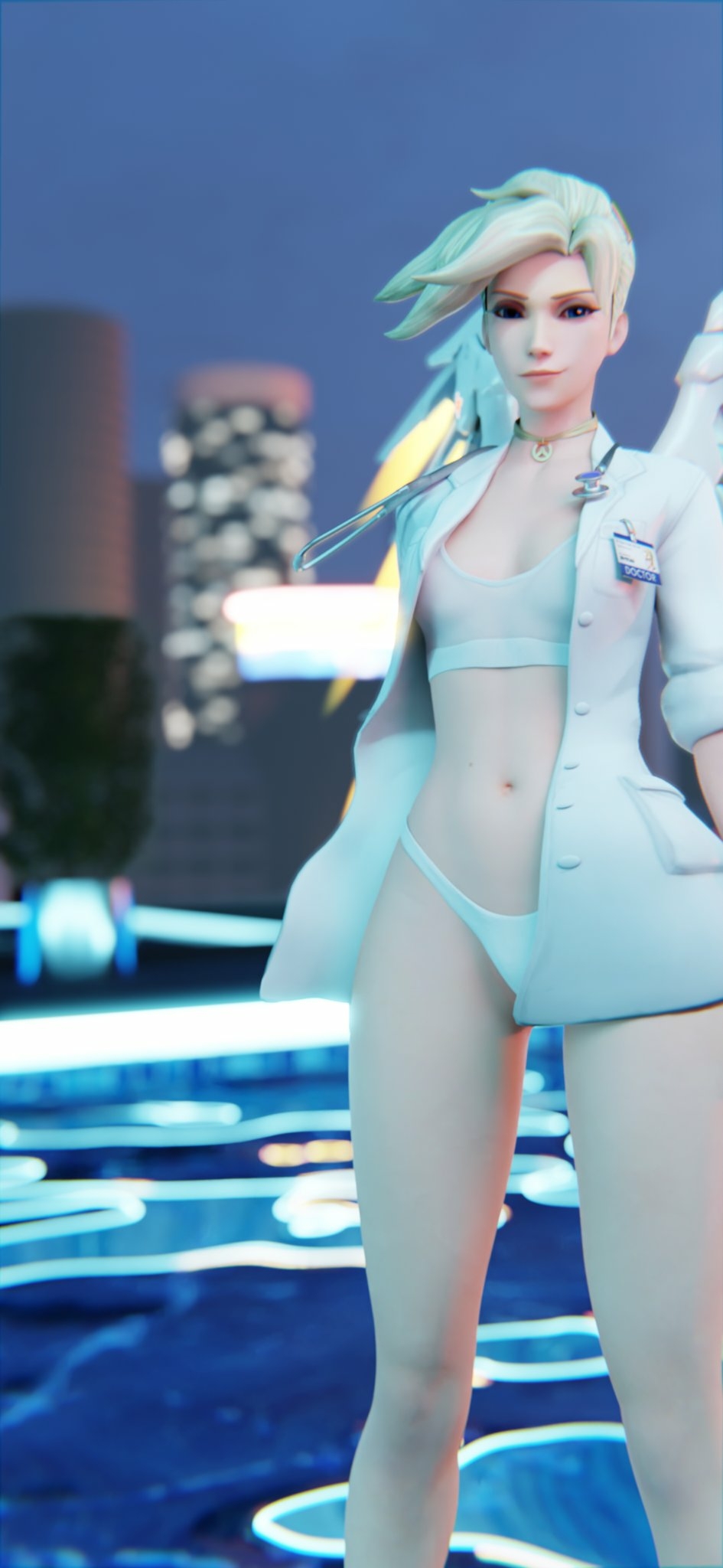 quite windy up here Mercy Overwatch Ass Sexy Horny Face 3d Porn 2