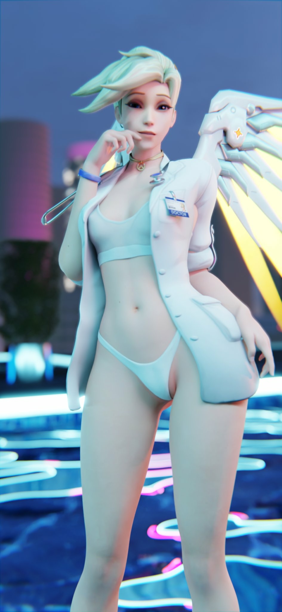quite windy up here Mercy Overwatch Ass Sexy Horny Face 3d Porn 4