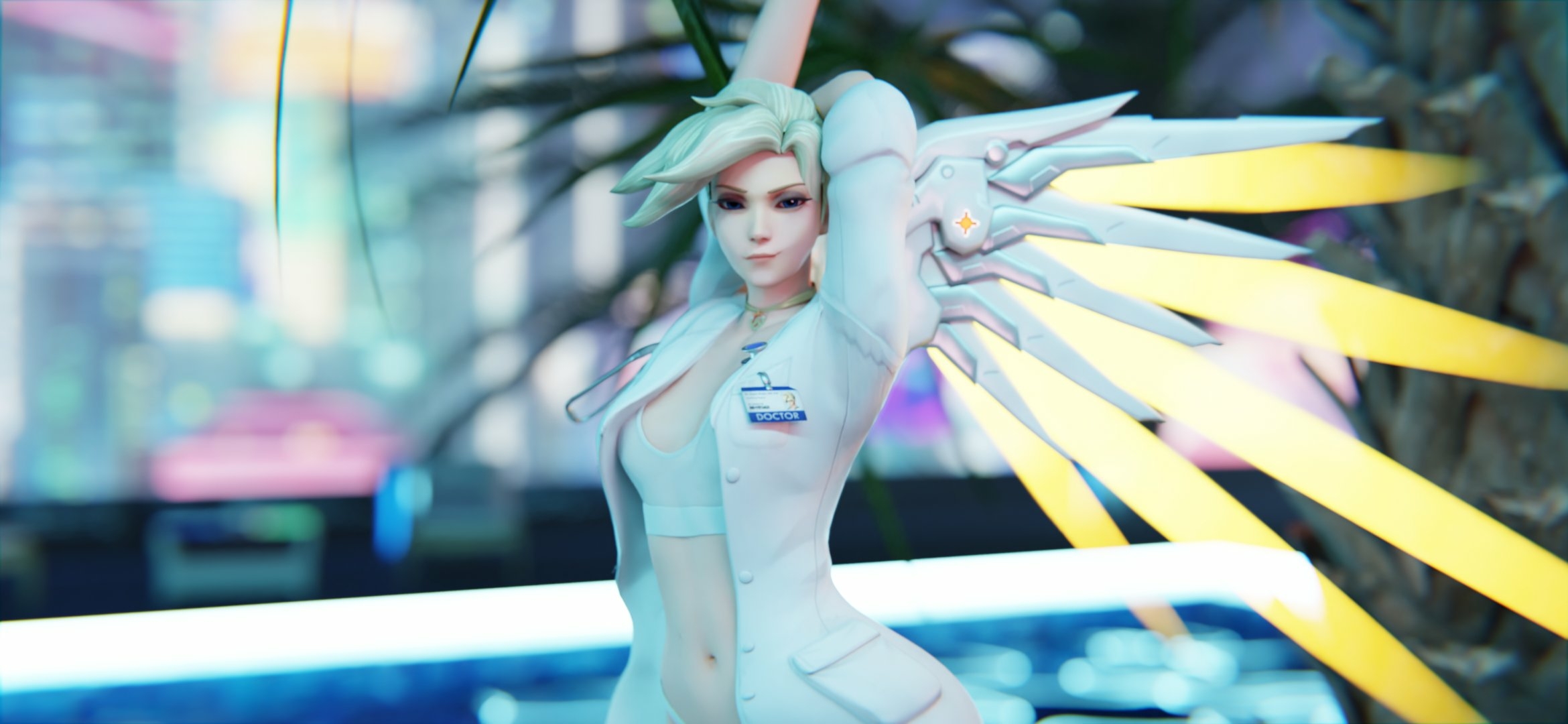 Here are the renders from earlier today  in landscape mode for you PC users Mercy Overwatch Ass Sexy Horny Face Bikini Lingerie Boobs Sfw 3d Porn