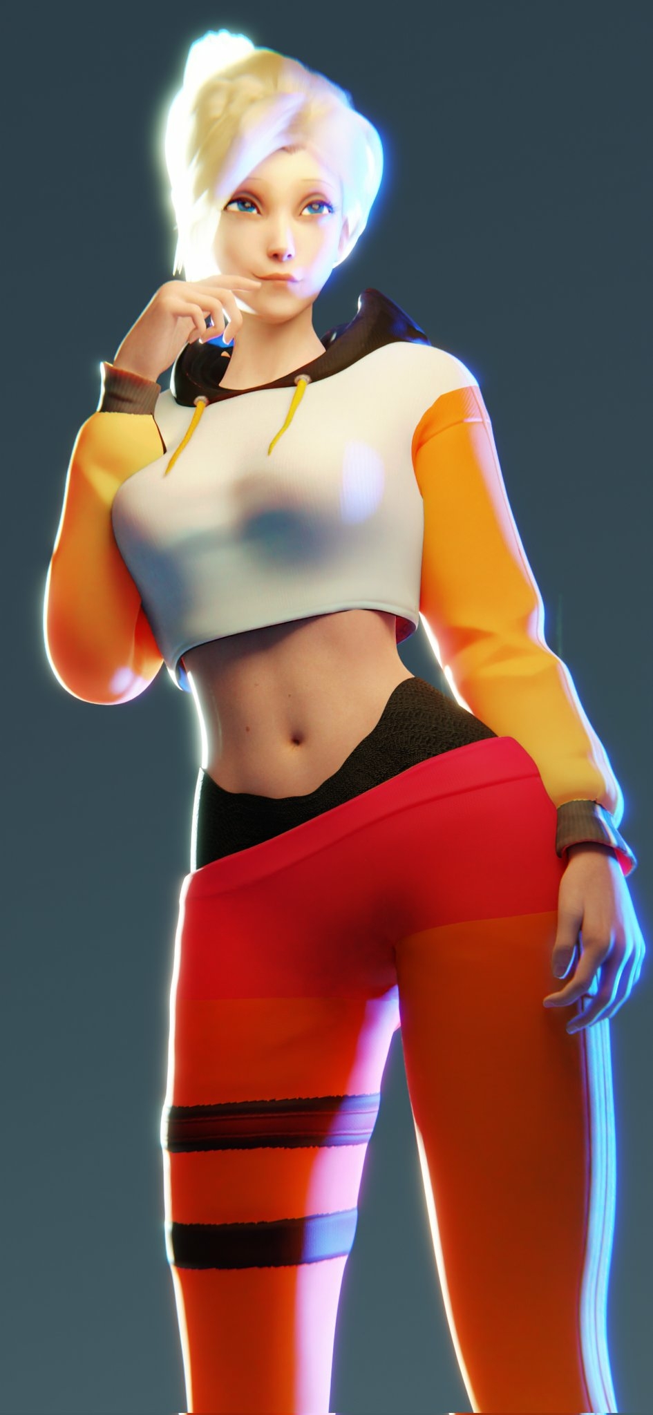 Mercy is going for a run later~ Mercy Overwatch Big Tits Sexy Horny Perfect Body 3d Porn Naked