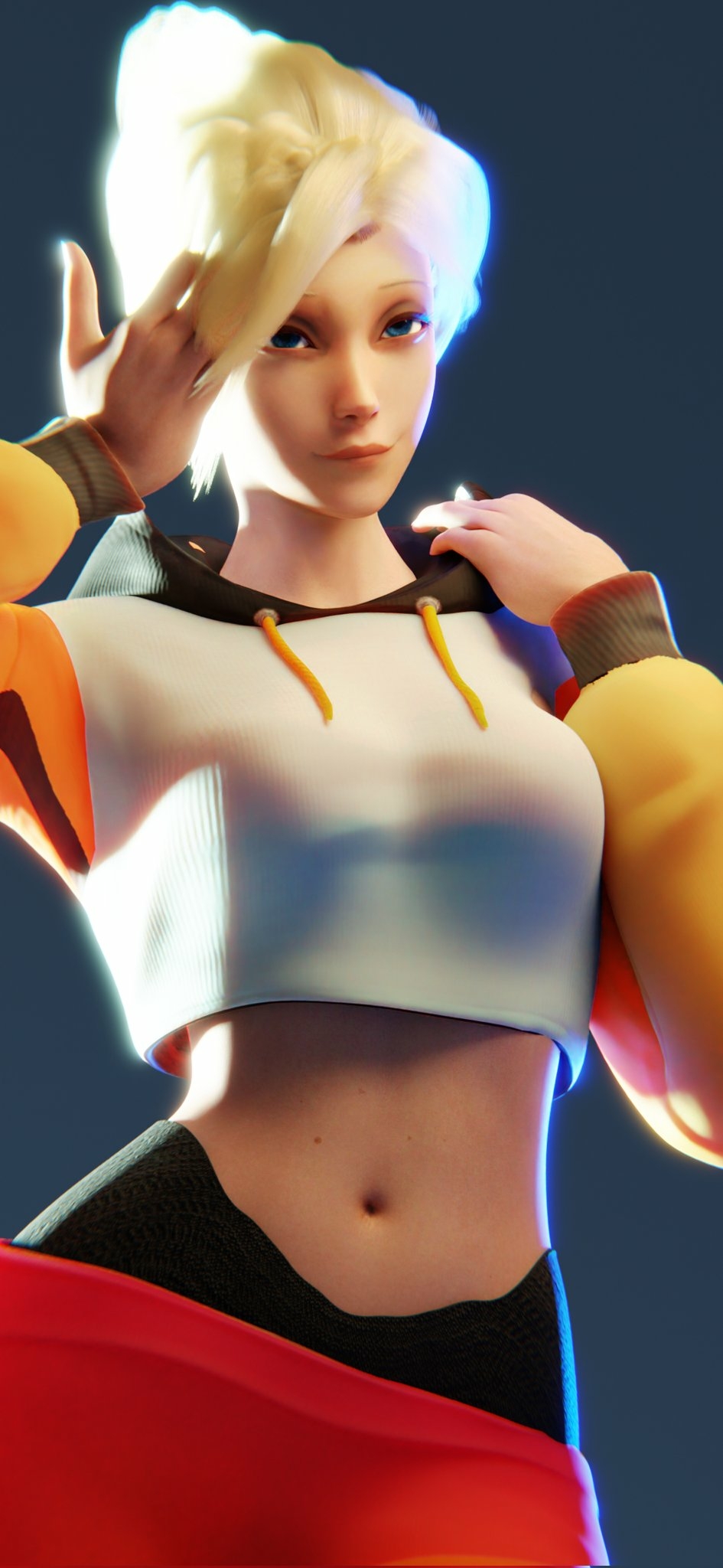 Mercy is going for a run later~ Mercy Overwatch Big Tits Sexy Horny Perfect Body 3d Porn Naked 2