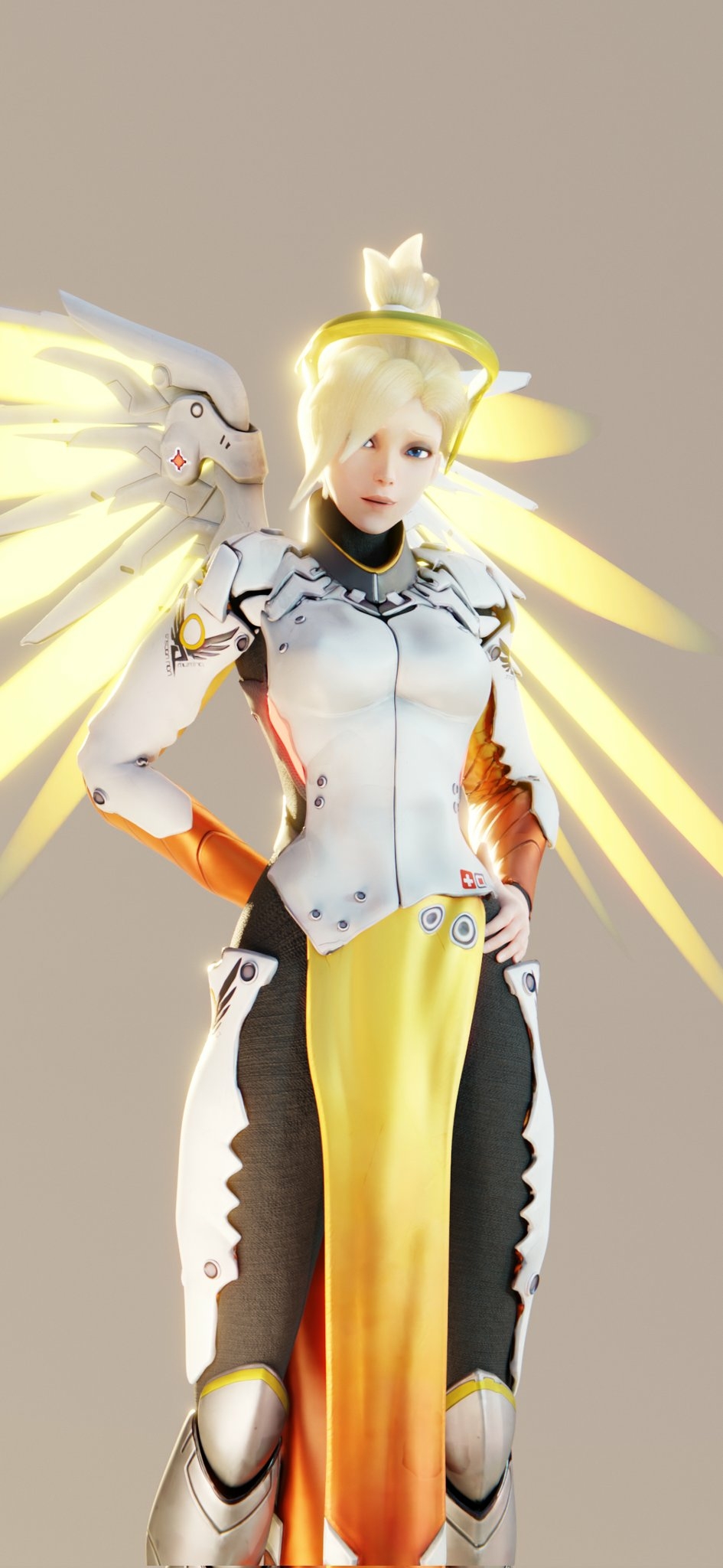 its still WIP but i thought i might share it anyway :D Mercy Overwatch Boobs Horny Face Sexy Big Tits Horny Perfect Body 3d Porn