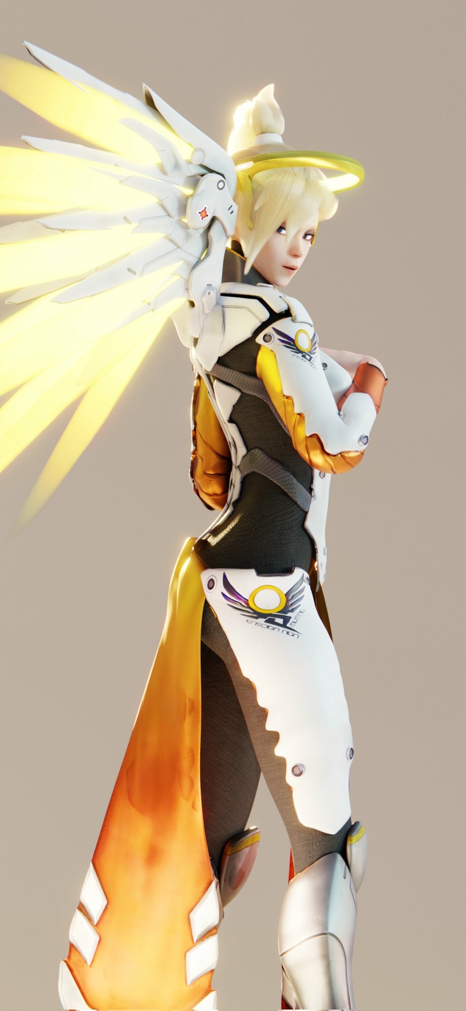 its still WIP but i thought i might share it anyway :D Mercy Overwatch Boobs Horny Face Sexy Big Tits Horny Perfect Body 3d Porn 2