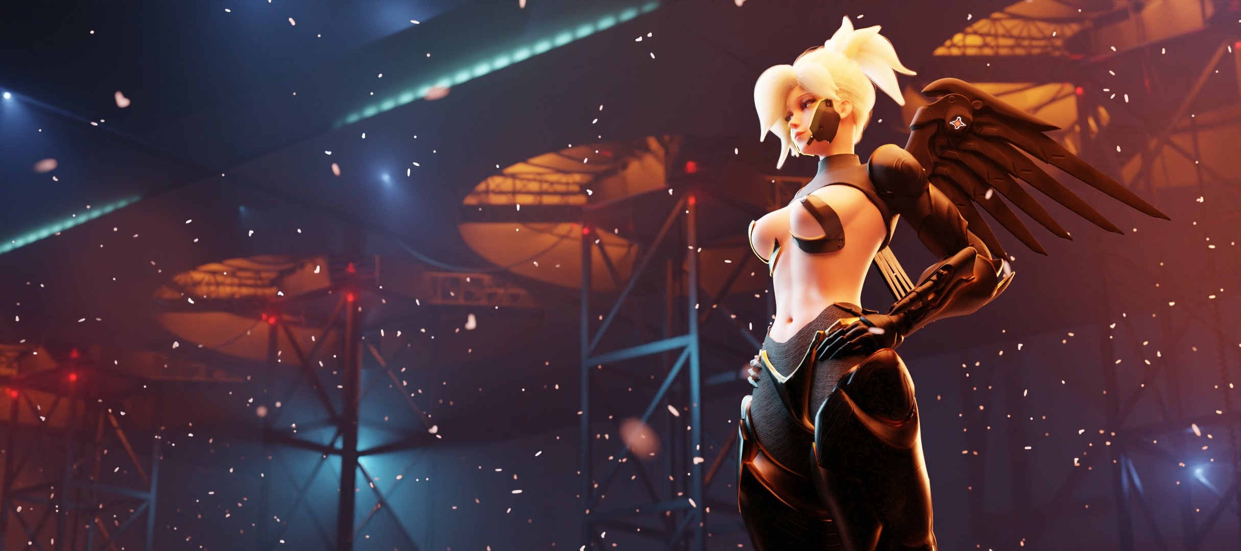 type of futuristic gladiator Mercy Overwatch Tits Lingerie Ass Boobs Horny Face Sexy Horny Perfect Body 3d Porn