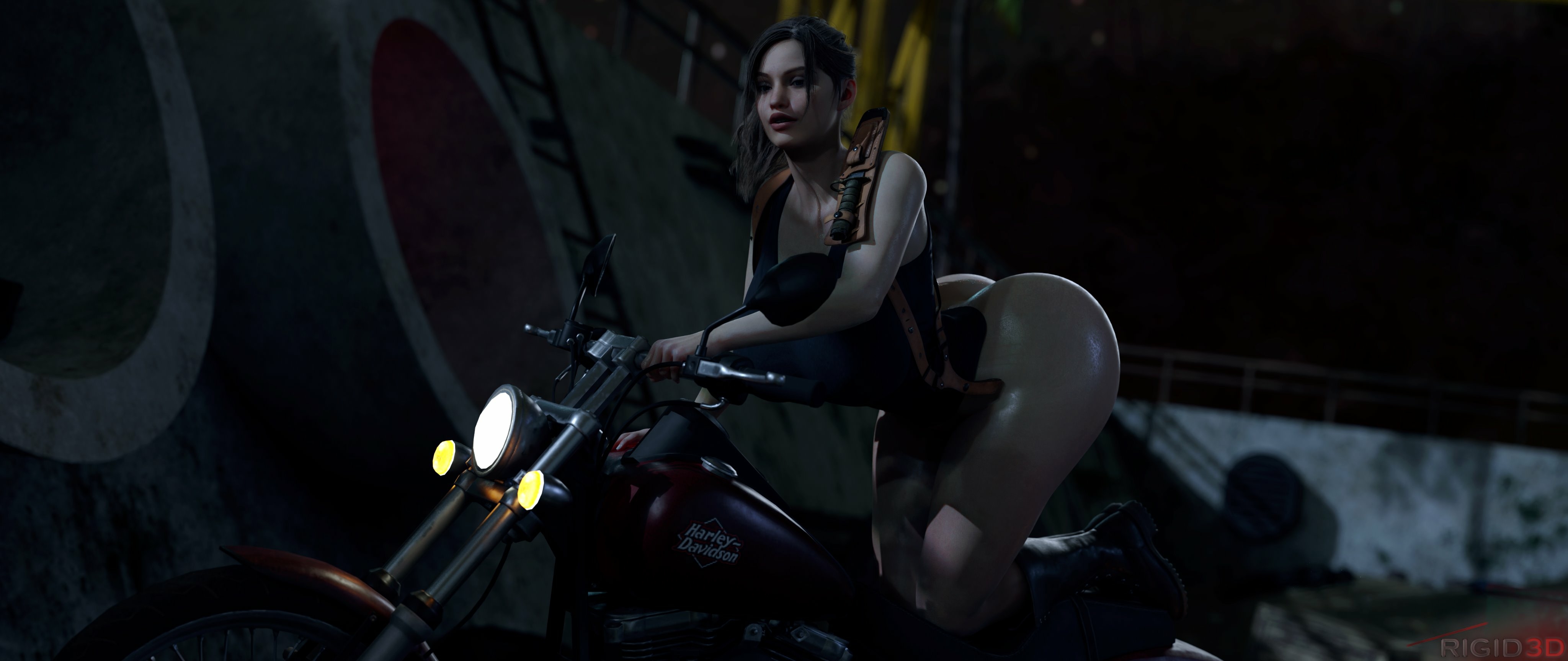 Claire’s bike and a few dead zombies in the background Claire Redfield Resident Evil Nipples Pink Nipples Titjob Boobsjob Boobs Big boobs Naked Sexy Horny Face Horny Ass Big Ass 3d Porn 2