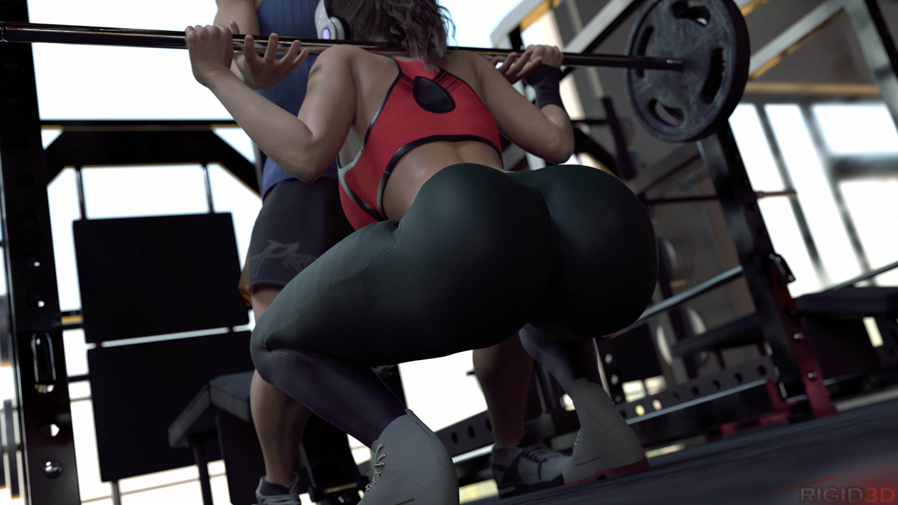 Just a normal workout session going on right here. Claire Redfield Ada Wong Resident Evil Bikini Lingerie Doggy Style Boobs Big boobs Naked Sexy Horny Face Horny Ass Big Ass 3d Porn 3