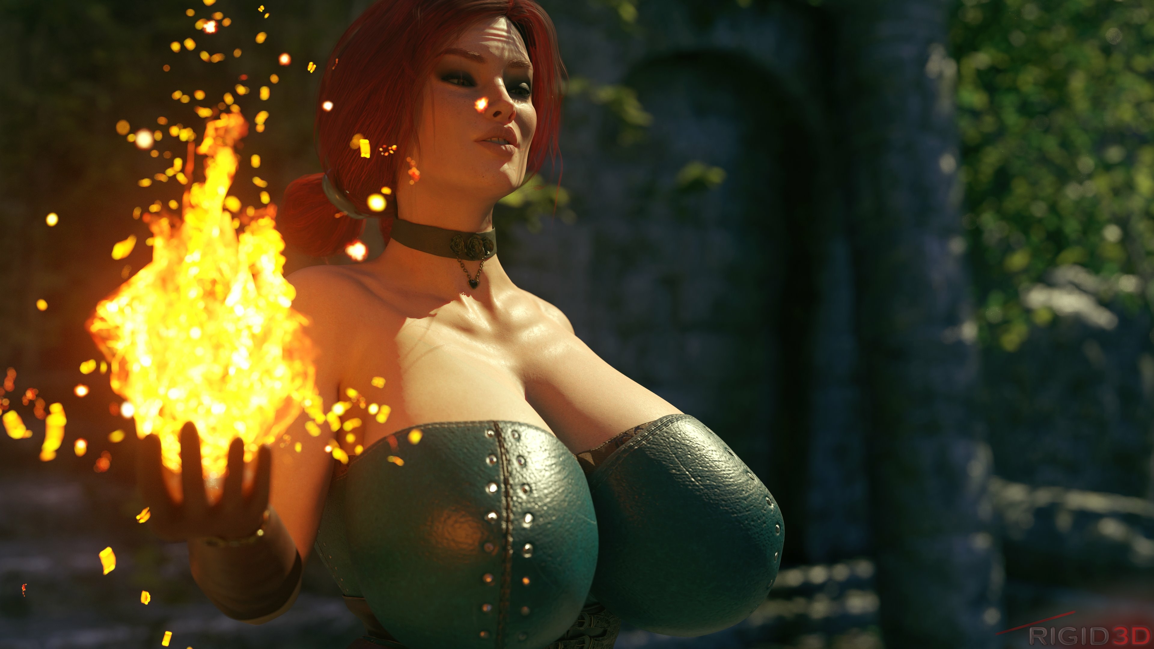 I always get inspired to make weird shit after finishing models. Triss Merigold The Witcher Big Dick Dick Titjob Cum Ass Boobs Big boobs Sexy Horny Face Horny Big Ass 3d Porn 2