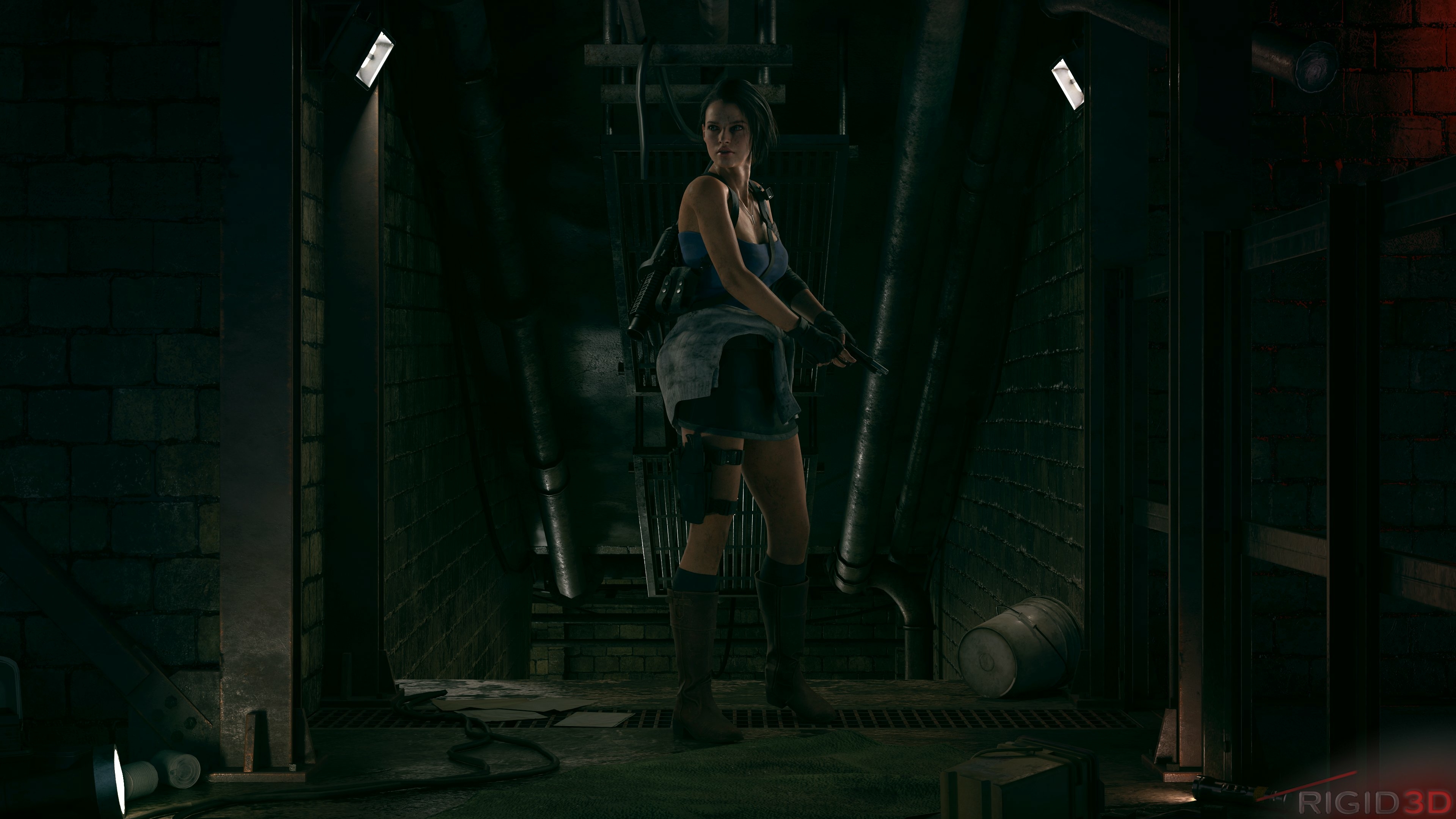 Jill model Jill Valentine Resident Evil Bikini Lingerie Big Ass Big boobs Sexy Perfect Body Boobs Horny Face Horny