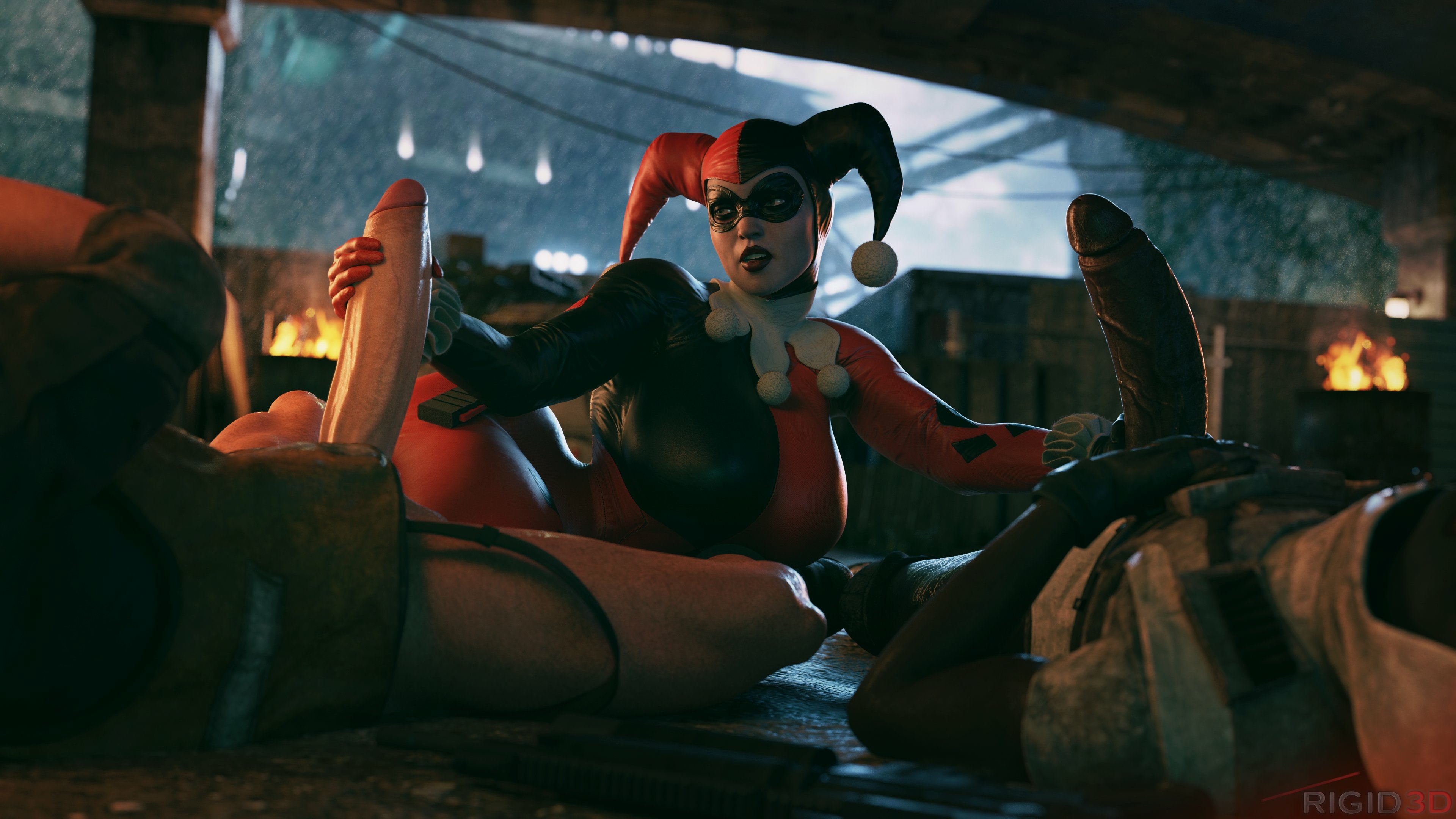 Harley about to mess with some thug dudes. Harley Quinn Batman Suicide Squad Big Dick Dick Big Ass Big boobs Sexy Perfect Body Boobs Horny Face Horny 4