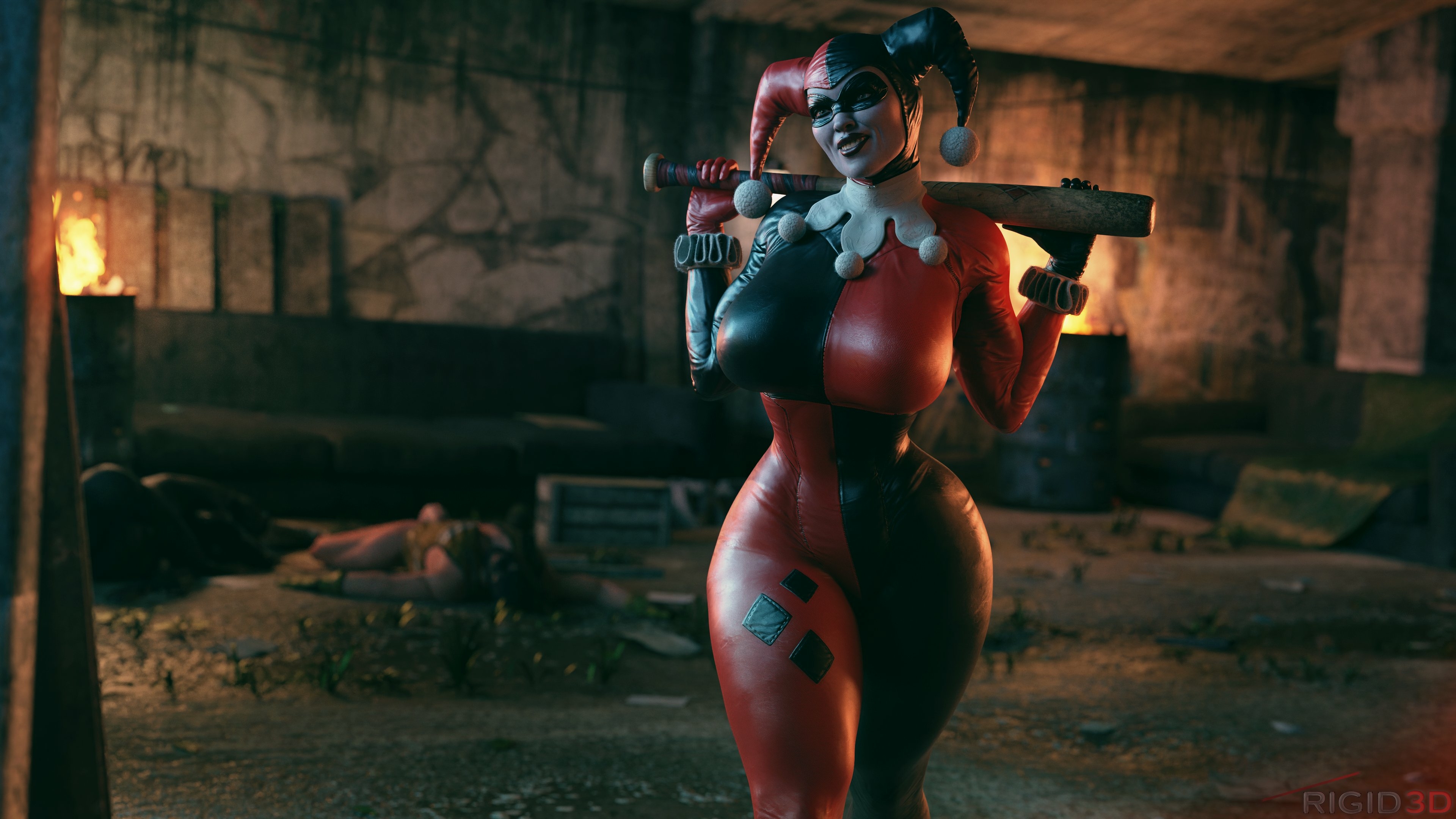 harley sexy pose Harley Quinn Batman Suicide Squad Big Ass Big boobs Sexy Perfect Body Boobs Horny Face Horny
