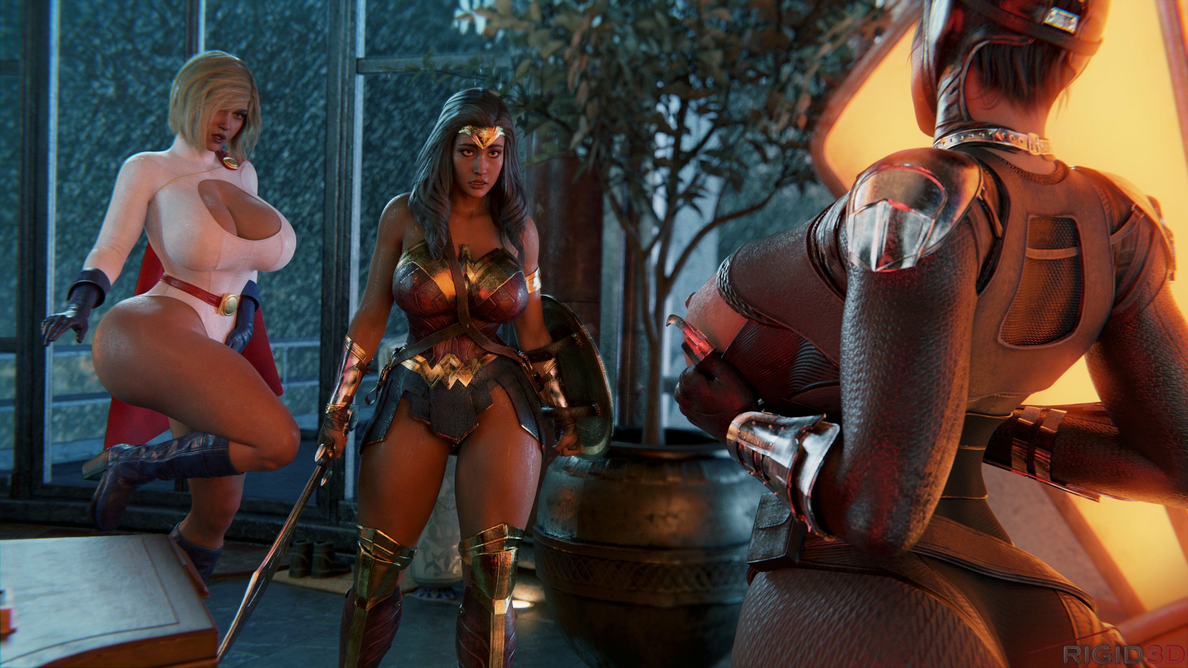 Here’s some pics with a little more meat in them. Catwoman Dc Wonder Woman Wonder Woman Series Supergirl Supergirl Series Dc Comics Futanari Futa Big Dick Dickgirl Nipples Big boobs Sexy Perfect Body Boobs Horny Face Horny 3d Porn